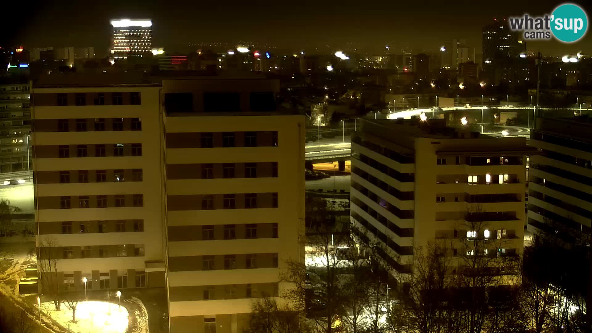 Live Interchange of Slavonska Avenue and Marin Držić Avenue in Zagreb webcam