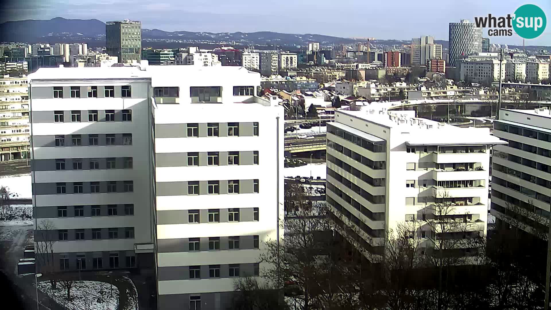 Rotatoria e incrocio viale Slavonska e Marin Držić – webcam di Zagabria