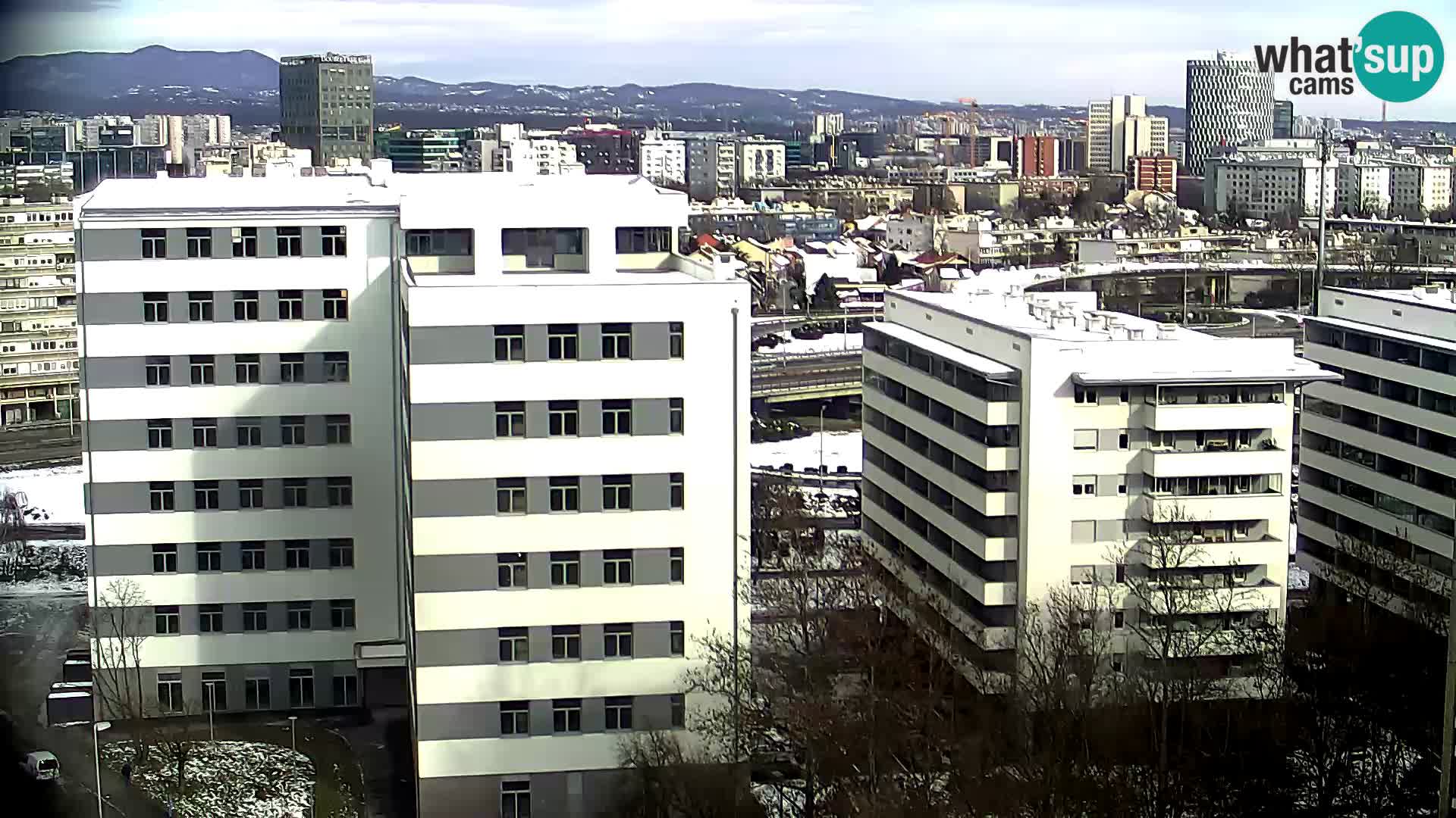 Rotatoria e incrocio viale Slavonska e Marin Držić  – webcam di Zagabria