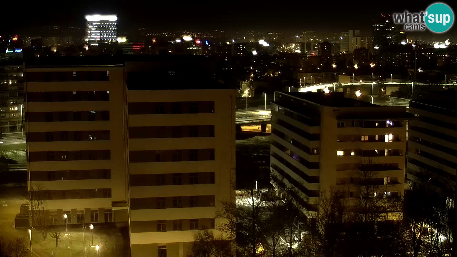 Live Interchange of Slavonska Avenue and Marin Držić Avenue in Zagreb webcam