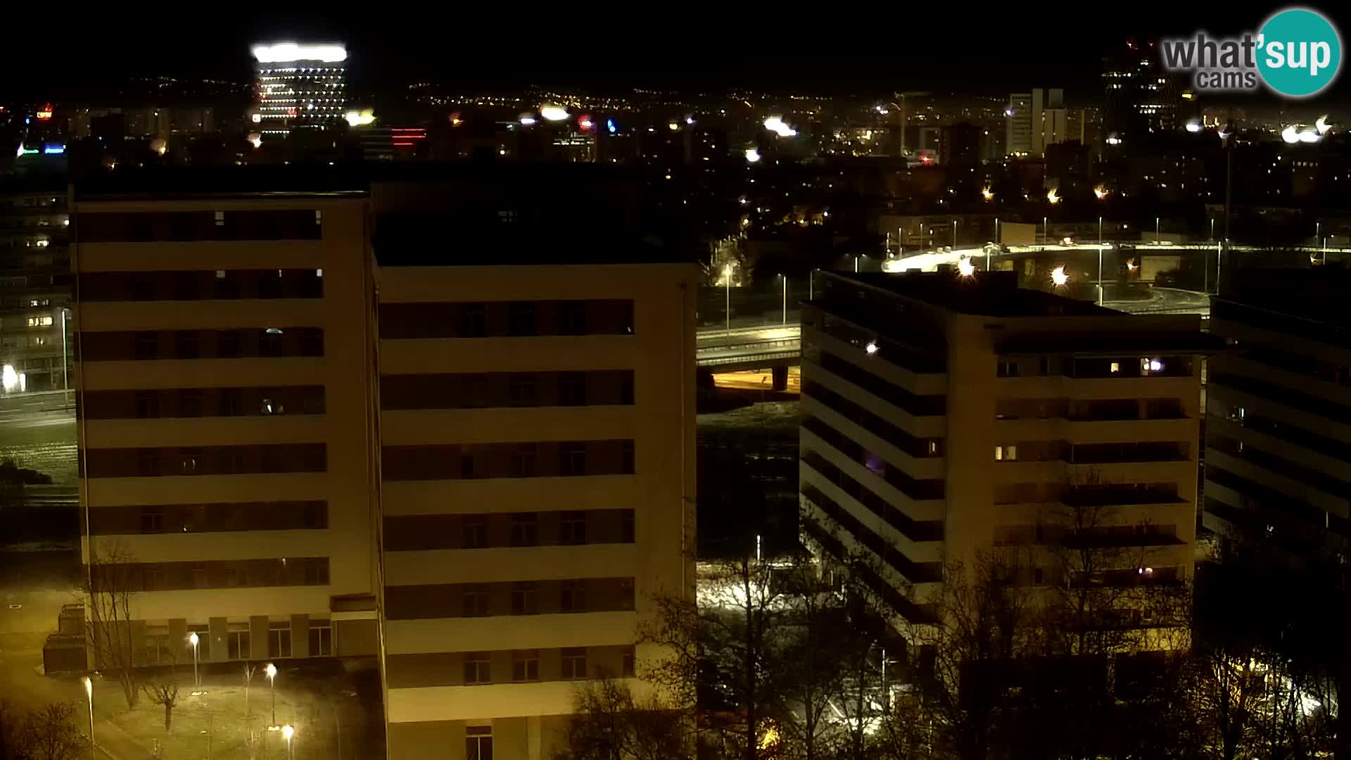 Live Interchange of Slavonska Avenue and Marin Držić Avenue in Zagreb webcam