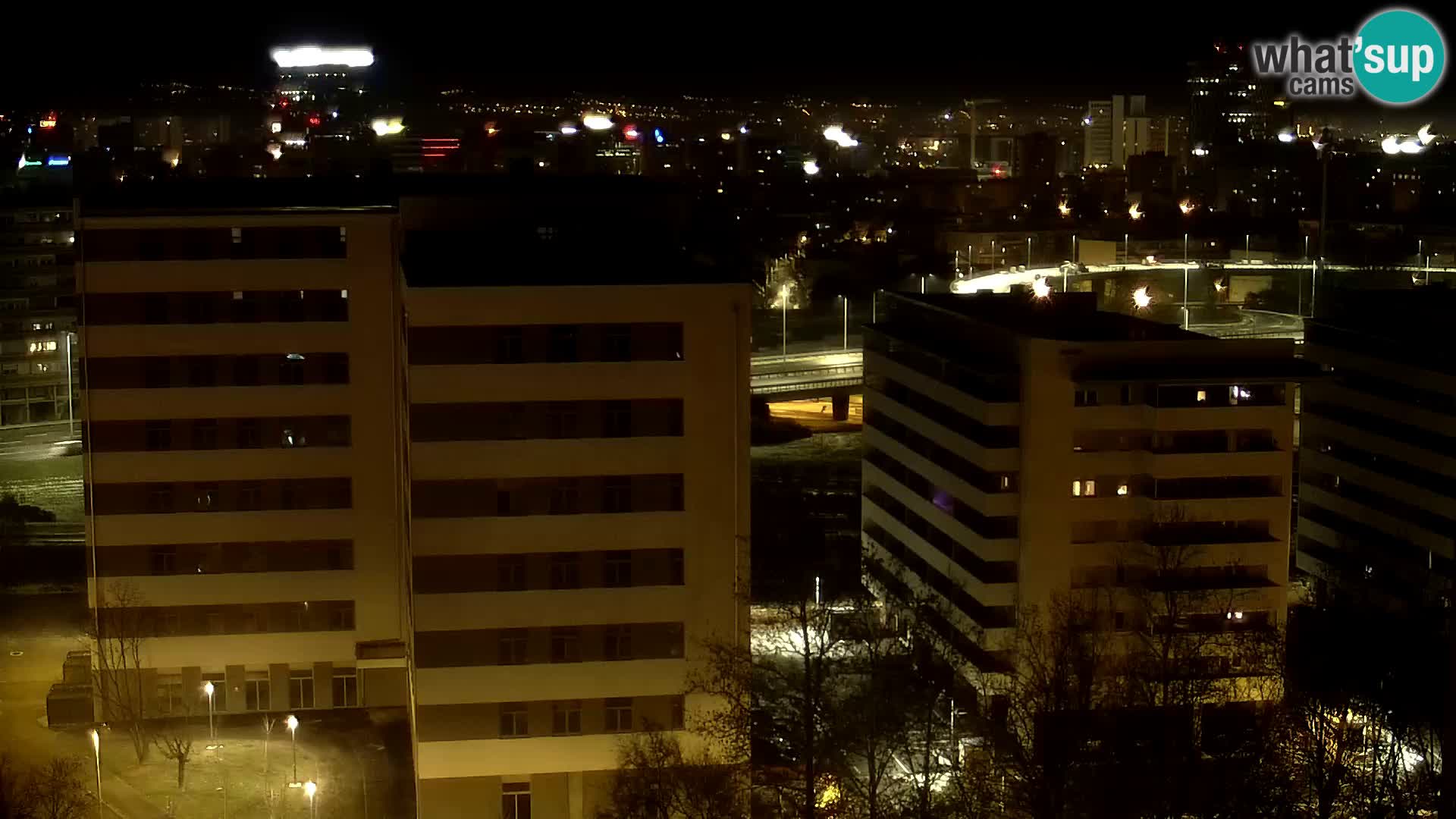 Live Interchange of Slavonska Avenue and Marin Držić Avenue in Zagreb webcam