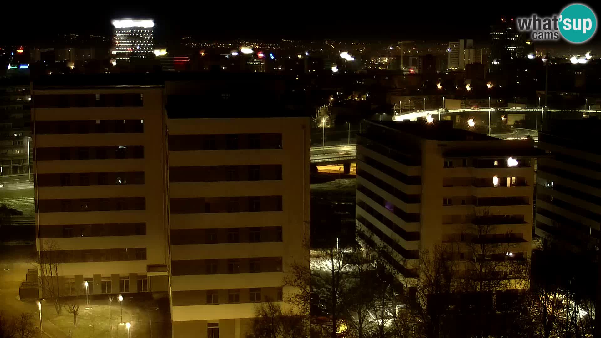 Live Interchange of Slavonska Avenue and Marin Držić Avenue in Zagreb webcam