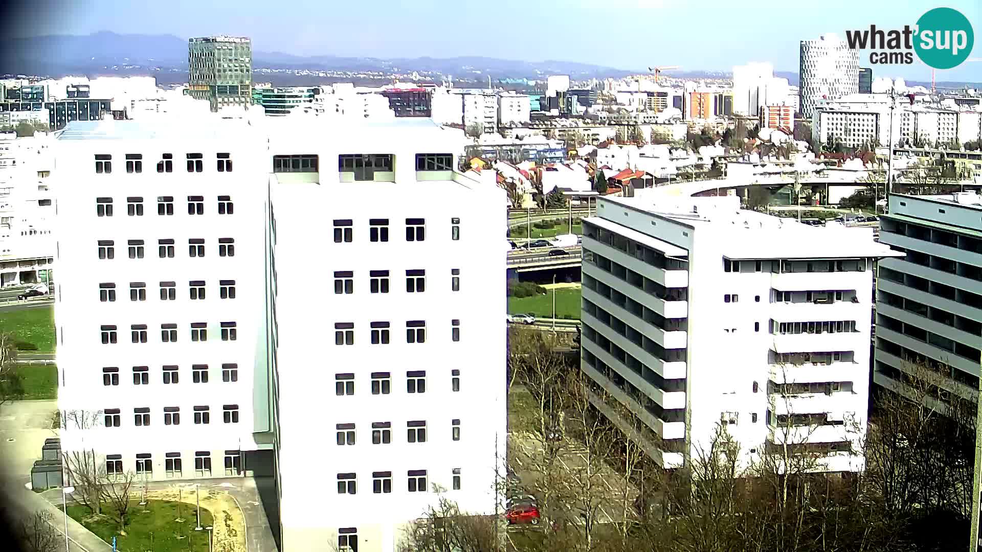 Live Interchange of Slavonska Avenue and Marin Držić Avenue in Zagreb webcam