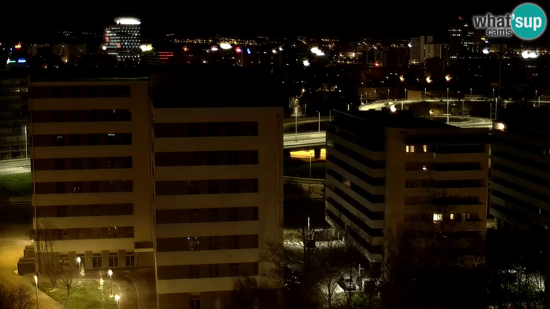 Rond-point en direct traversant les avenues Slavonska et Marin Držić à Zagreb webcam