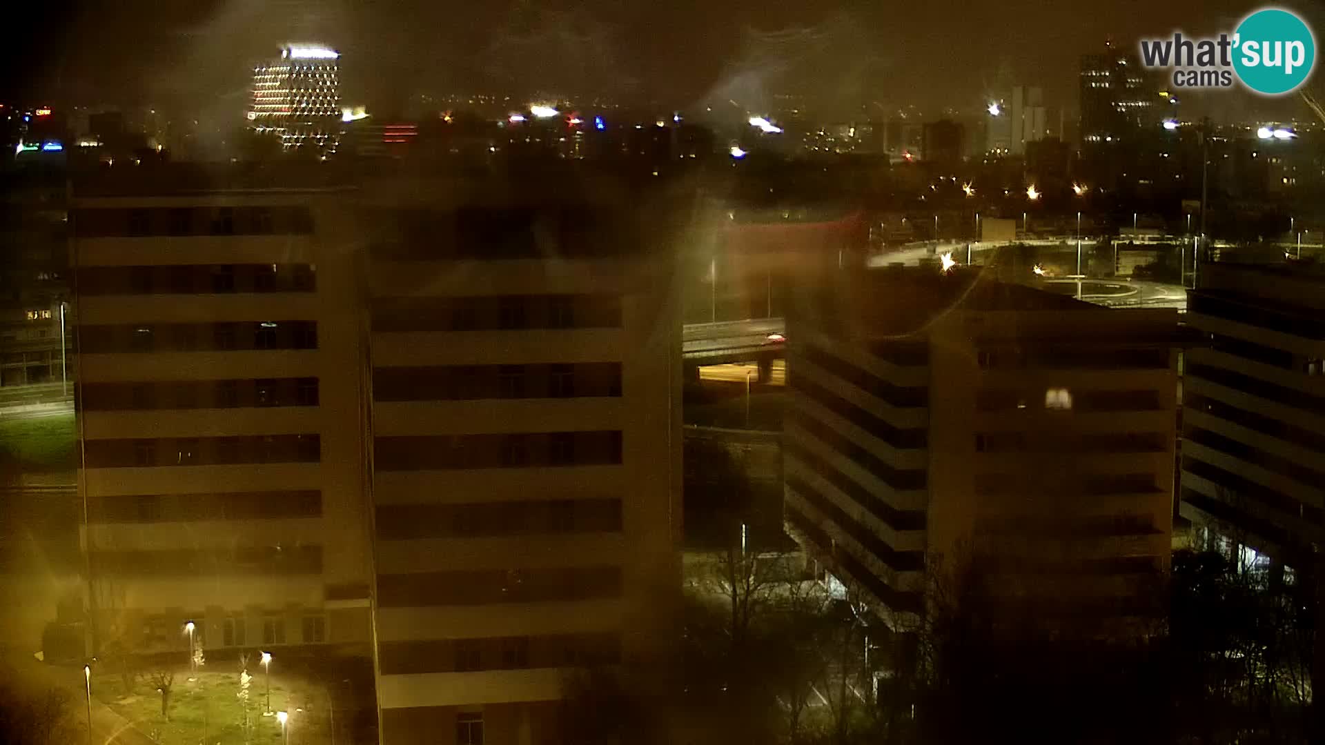 Live Interchange of Slavonska Avenue and Marin Držić Avenue in Zagreb webcam