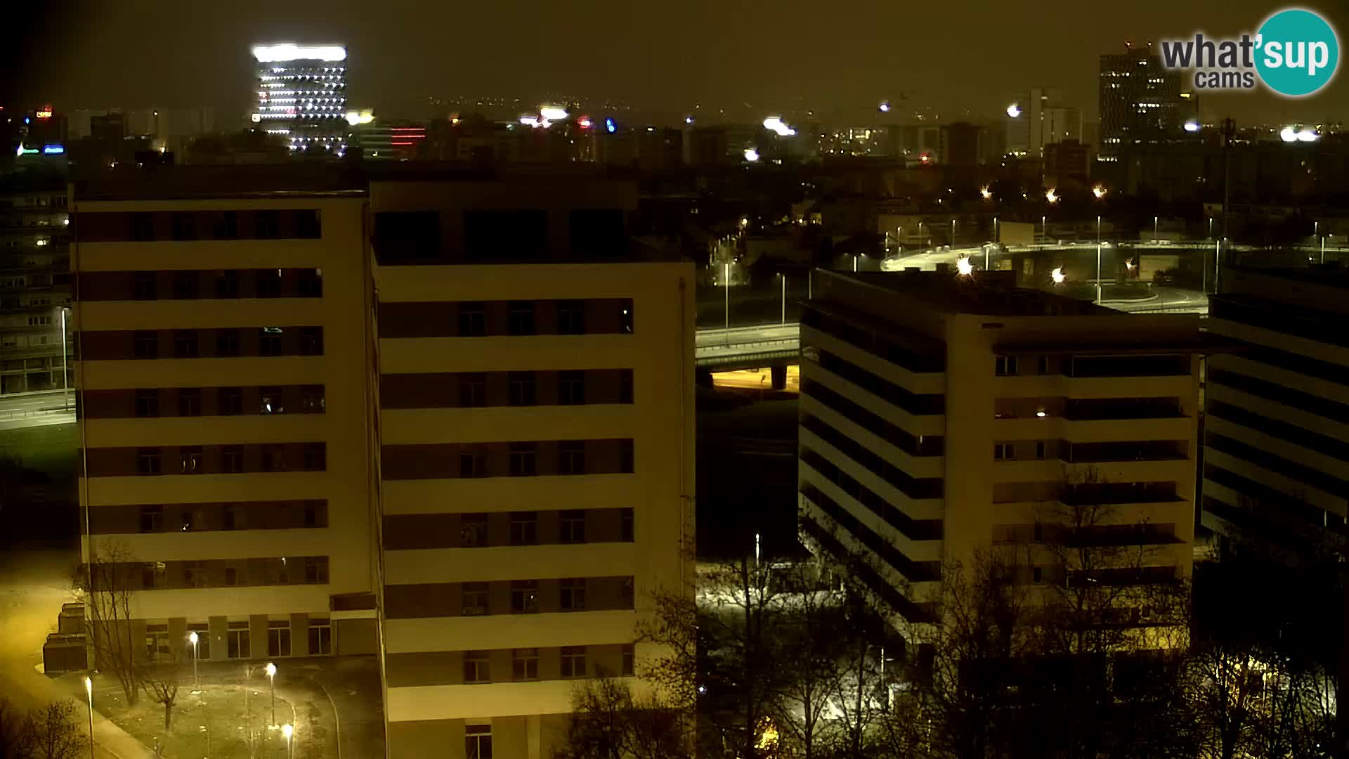 Live Interchange of Slavonska Avenue and Marin Držić Avenue in Zagreb webcam