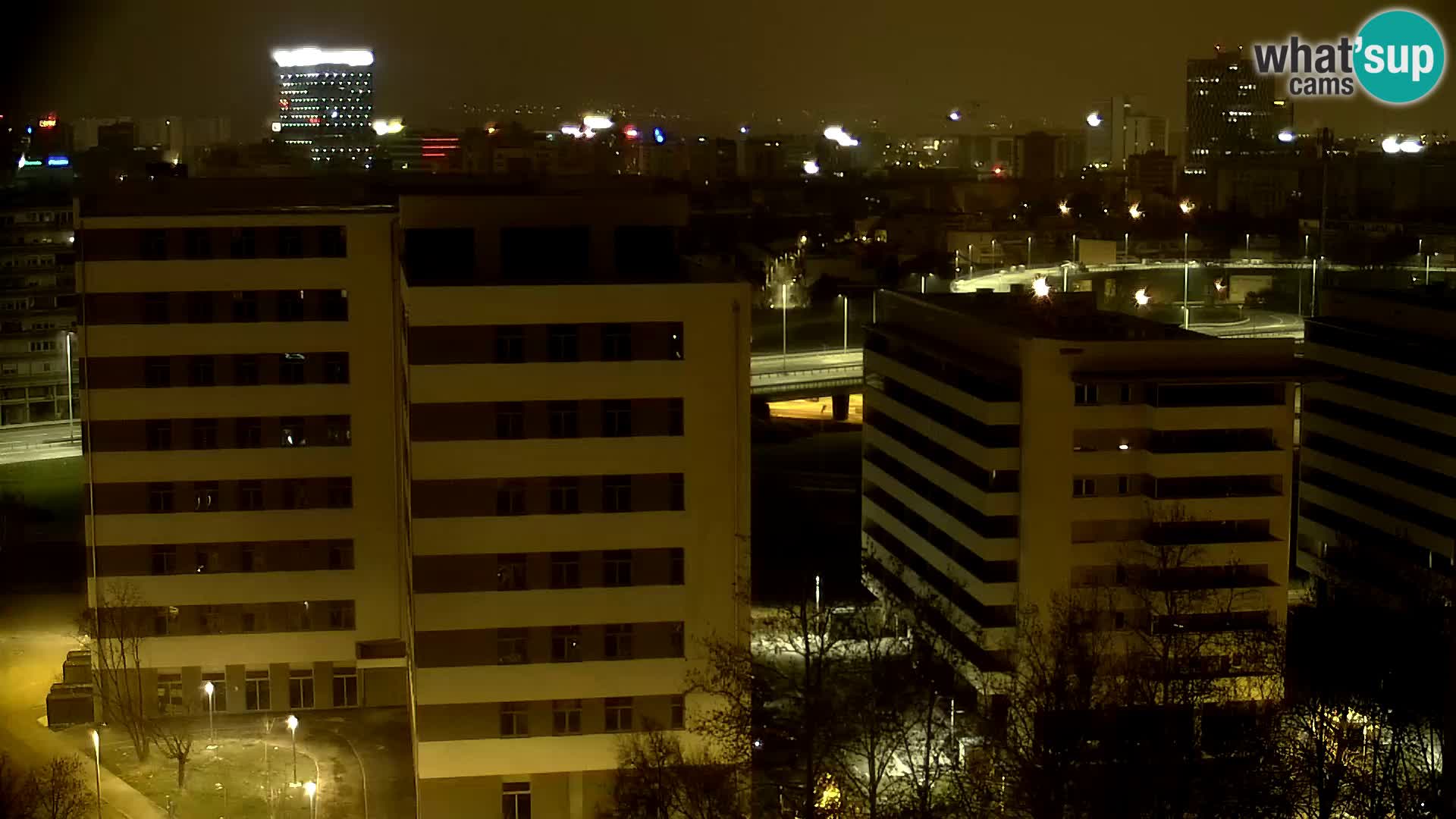 Live Interchange of Slavonska Avenue and Marin Držić Avenue in Zagreb webcam