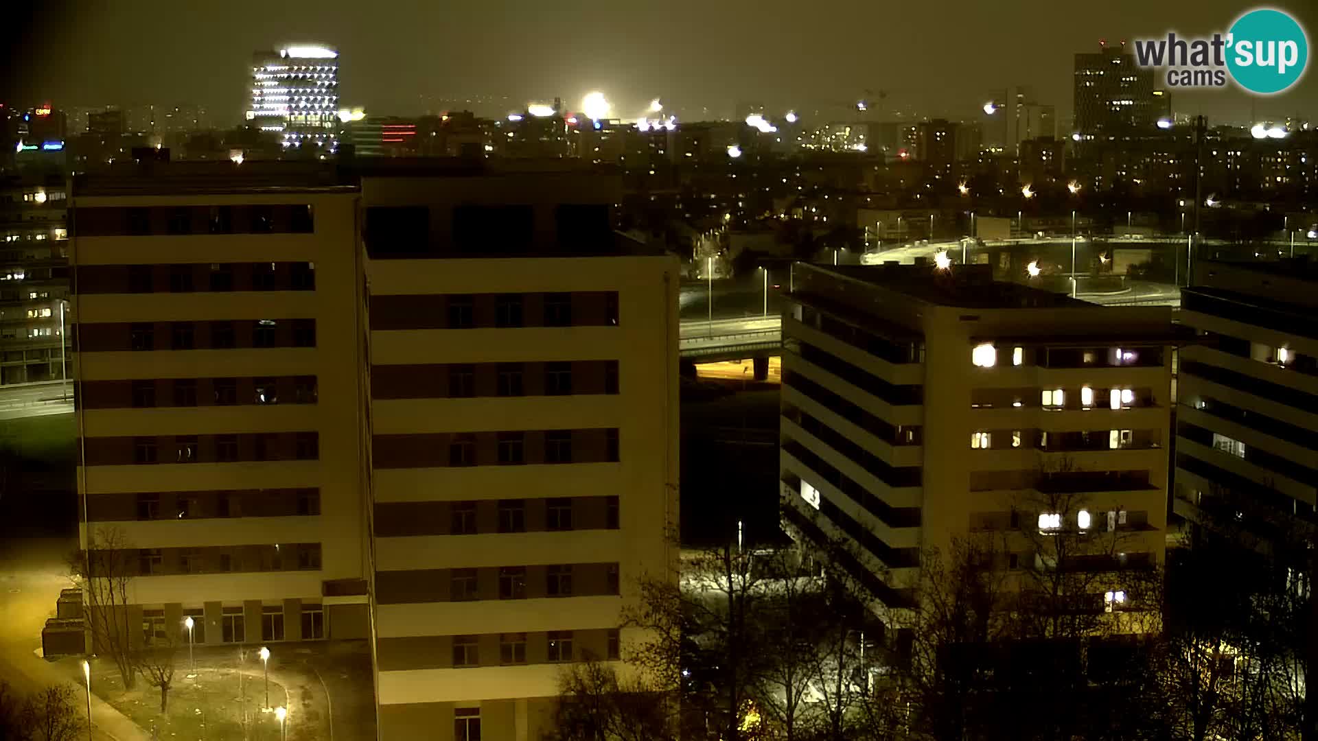 Live-Kreisverkehr Slavonska und Marin Držić Avenue zur Zagreb Webcam