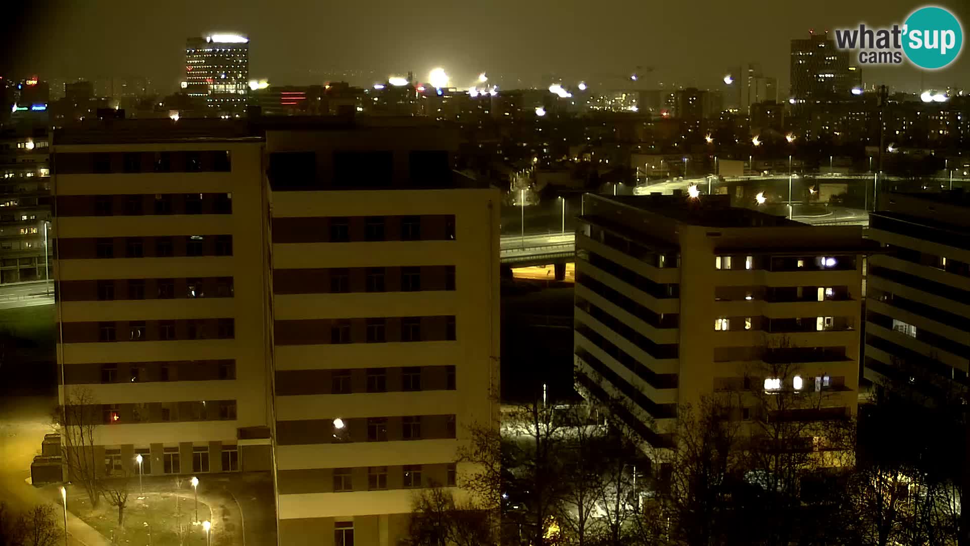 Krožišče Slavonske in Marin Držićeve ulice v Zagrebu v živo