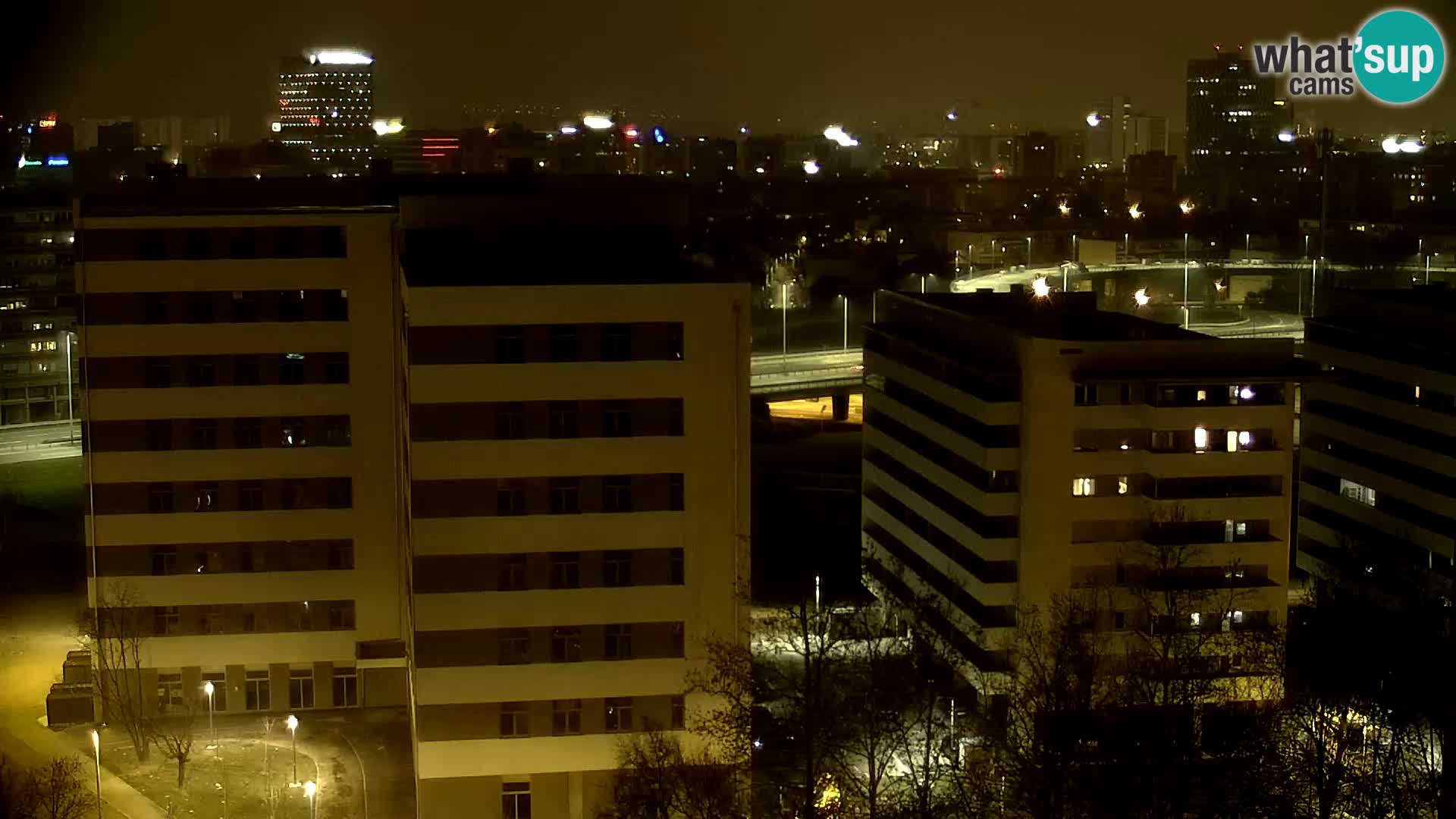 Rond-point en direct traversant les avenues Slavonska et Marin Držić à Zagreb webcam