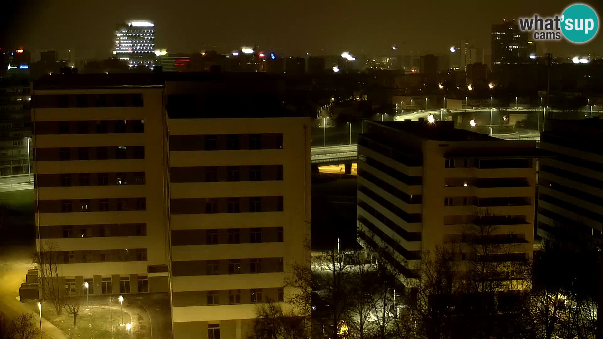 Rotonda en vivo que cruza Slavonska y Marin Držić Avenue en Zagreb webcam