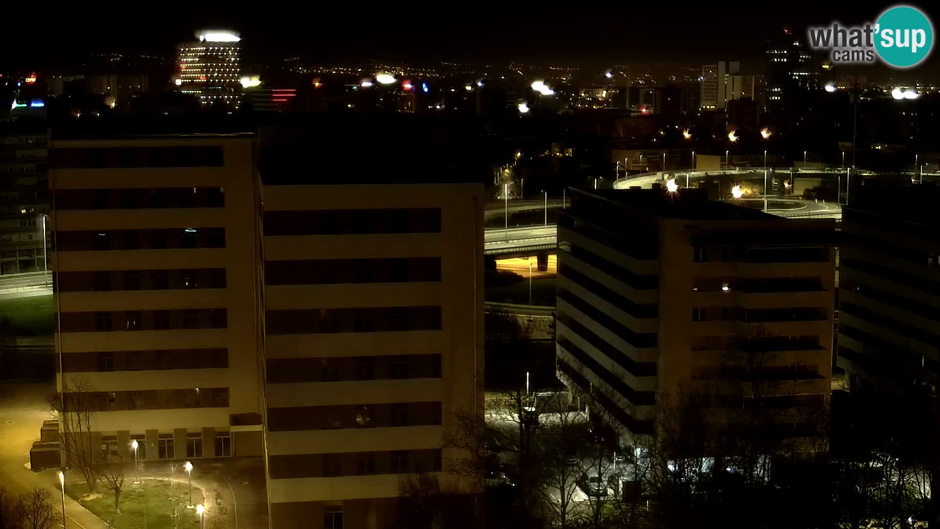 Live Interchange of Slavonska Avenue and Marin Držić Avenue in Zagreb webcam