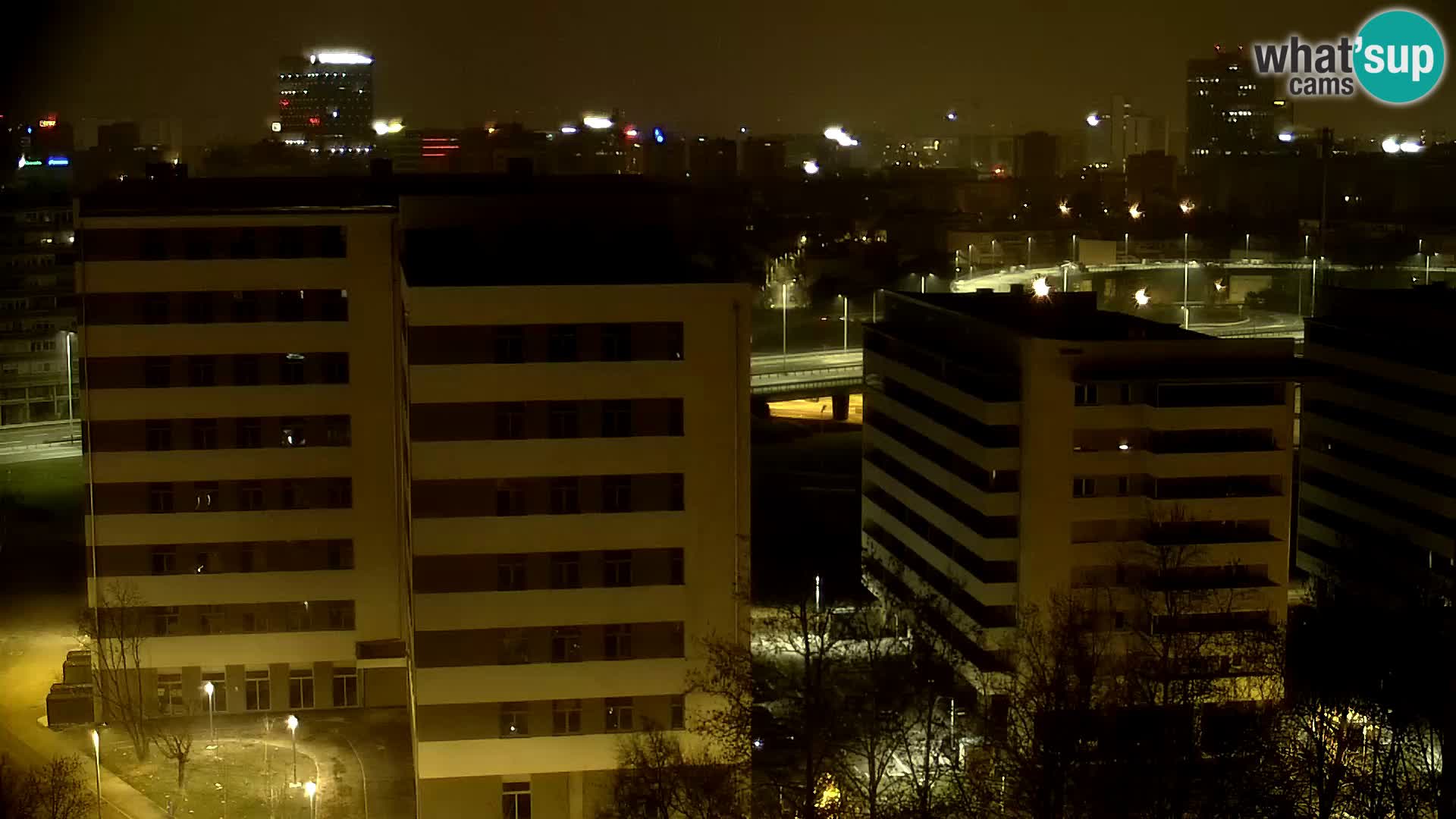 Rond-point en direct traversant les avenues Slavonska et Marin Držić à Zagreb webcam