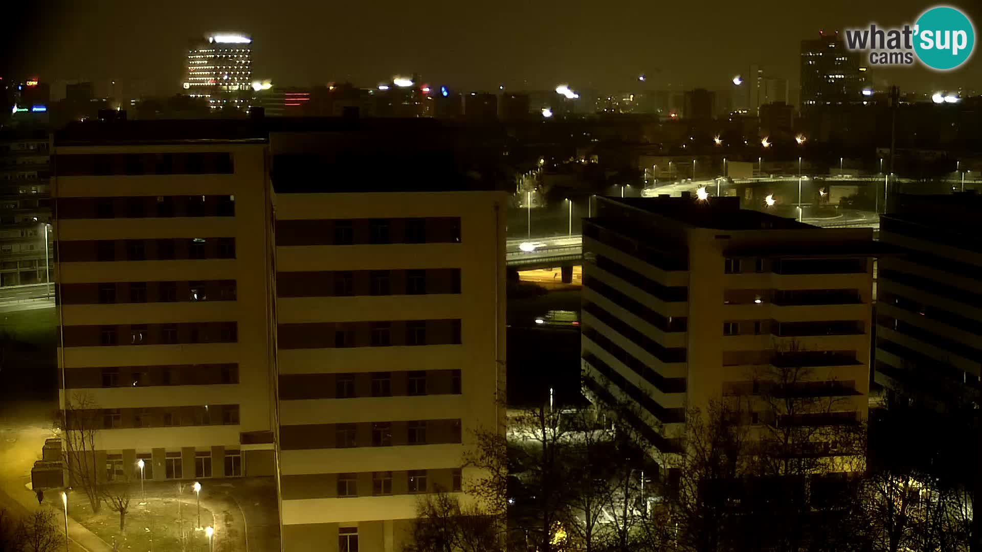 Live Interchange of Slavonska Avenue and Marin Držić Avenue in Zagreb webcam