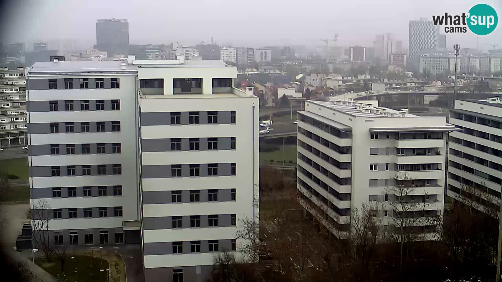 Rotatoria e incrocio viale Slavonska e Marin Držić – webcam di Zagabria