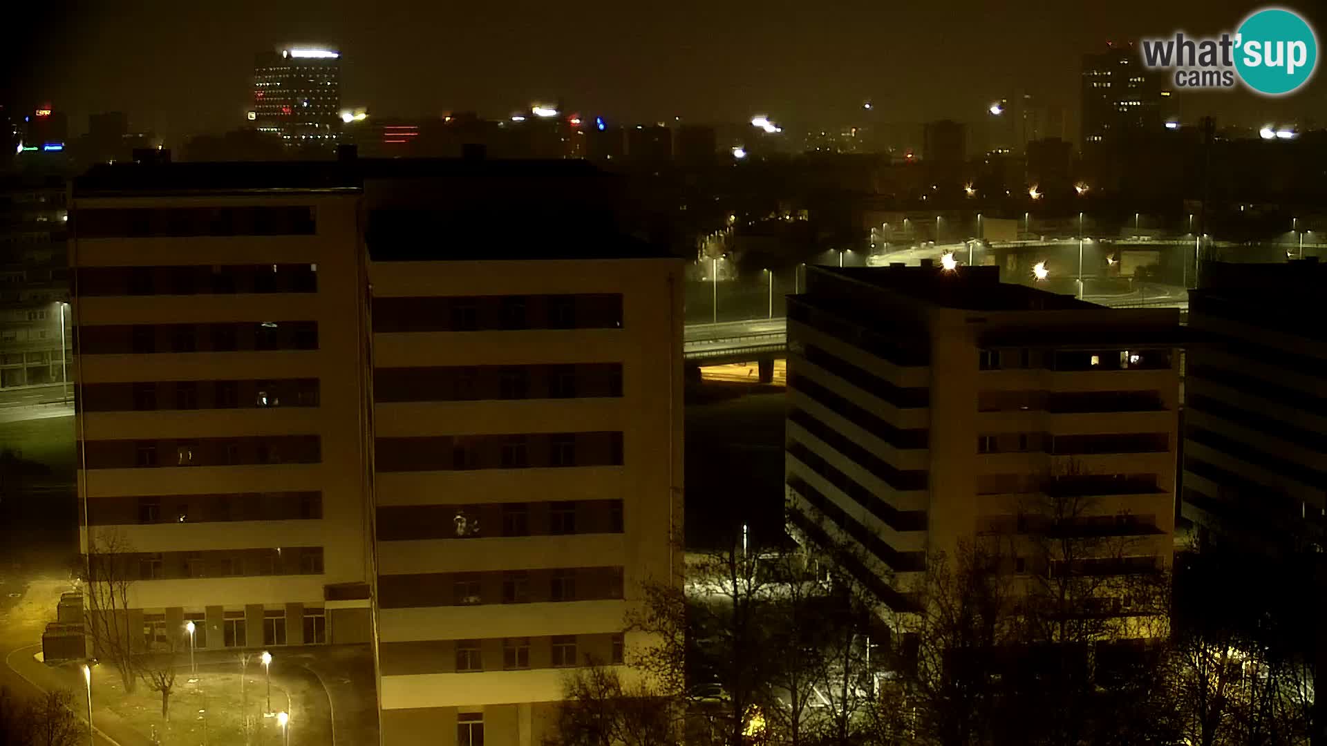 Rond-point en direct traversant les avenues Slavonska et Marin Držić à Zagreb webcam