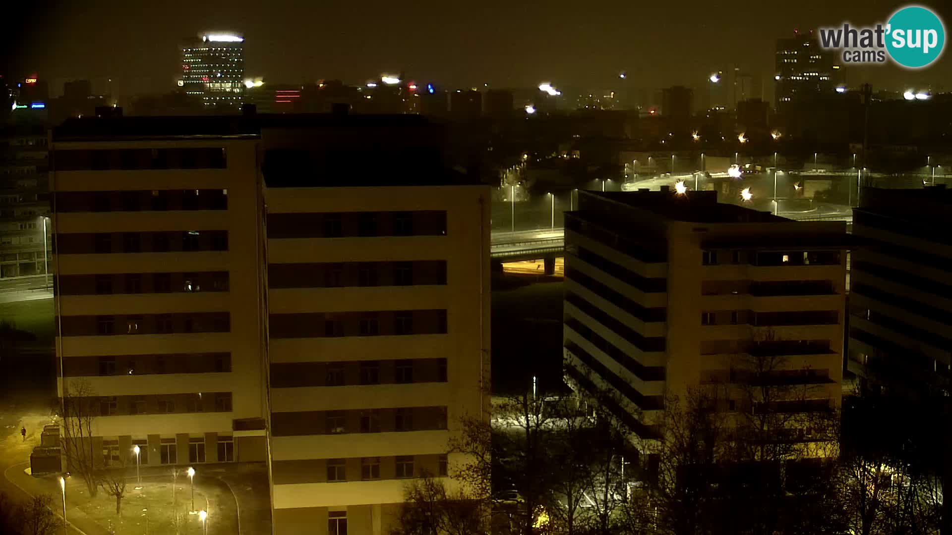 Rotonda en vivo que cruza Slavonska y Marin Držić Avenue en Zagreb webcam