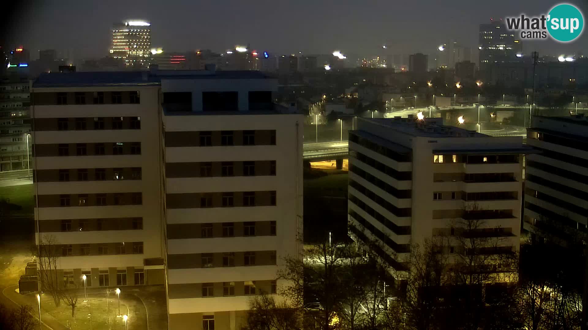 Live Interchange of Slavonska Avenue and Marin Držić Avenue in Zagreb webcam