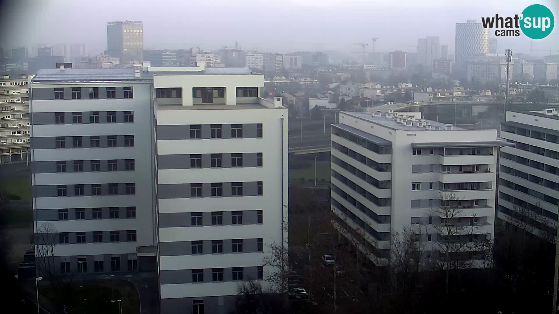 Live Interchange of Slavonska Avenue and Marin Držić Avenue in Zagreb webcam