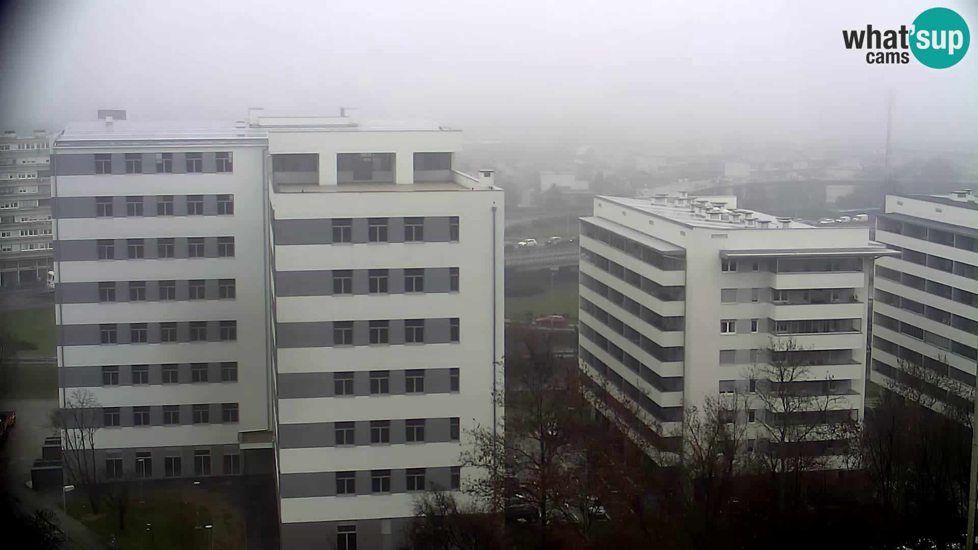 Krožišče Slavonske in Marin Držićeve ulice v Zagrebu v živo