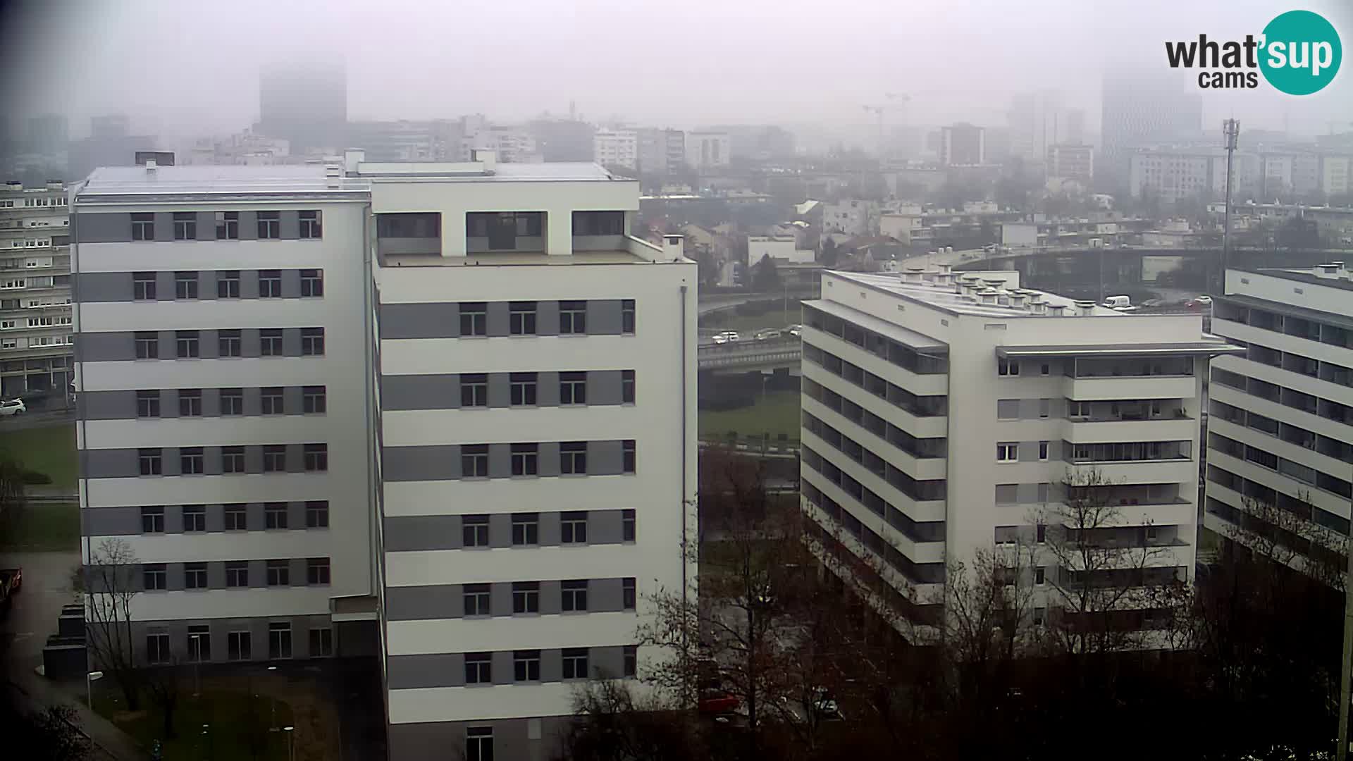 Rotatoria e incrocio viale Slavonska e Marin Držić  – webcam di Zagabria