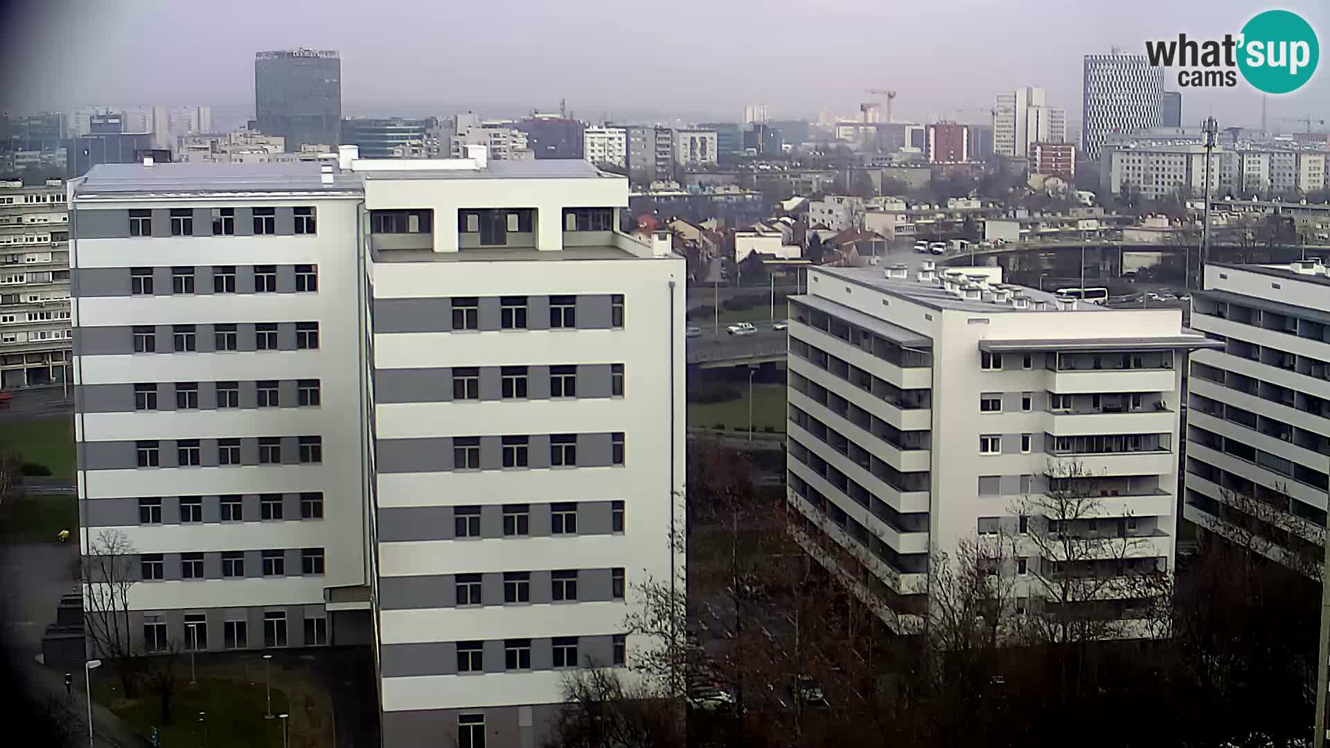 Live Interchange of Slavonska Avenue and Marin Držić Avenue in Zagreb webcam