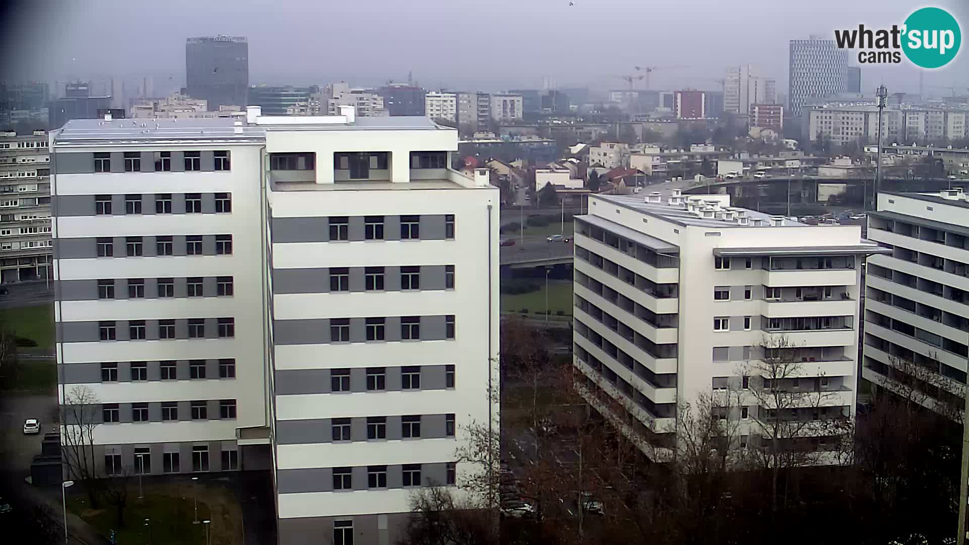 Live Interchange of Slavonska Avenue and Marin Držić Avenue in Zagreb webcam