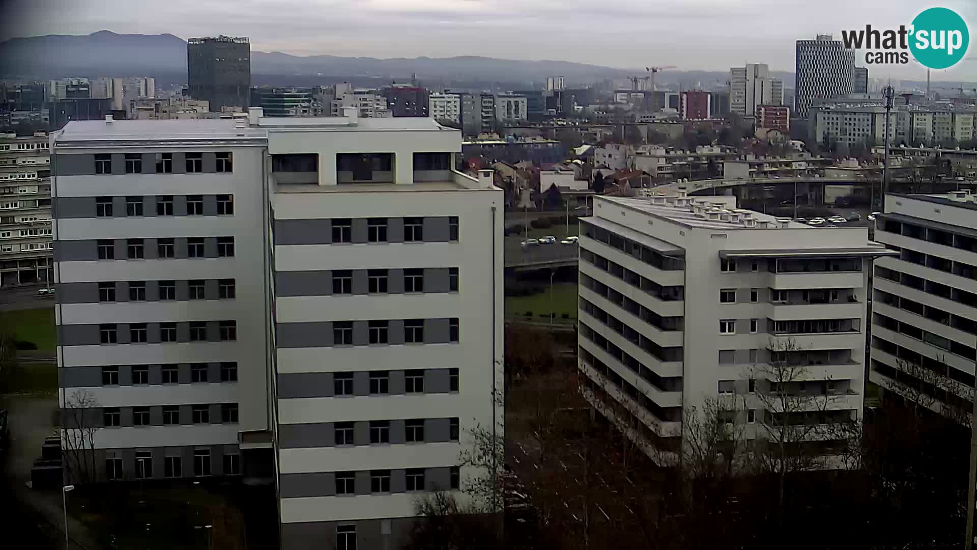 Live Interchange of Slavonska Avenue and Marin Držić Avenue in Zagreb webcam
