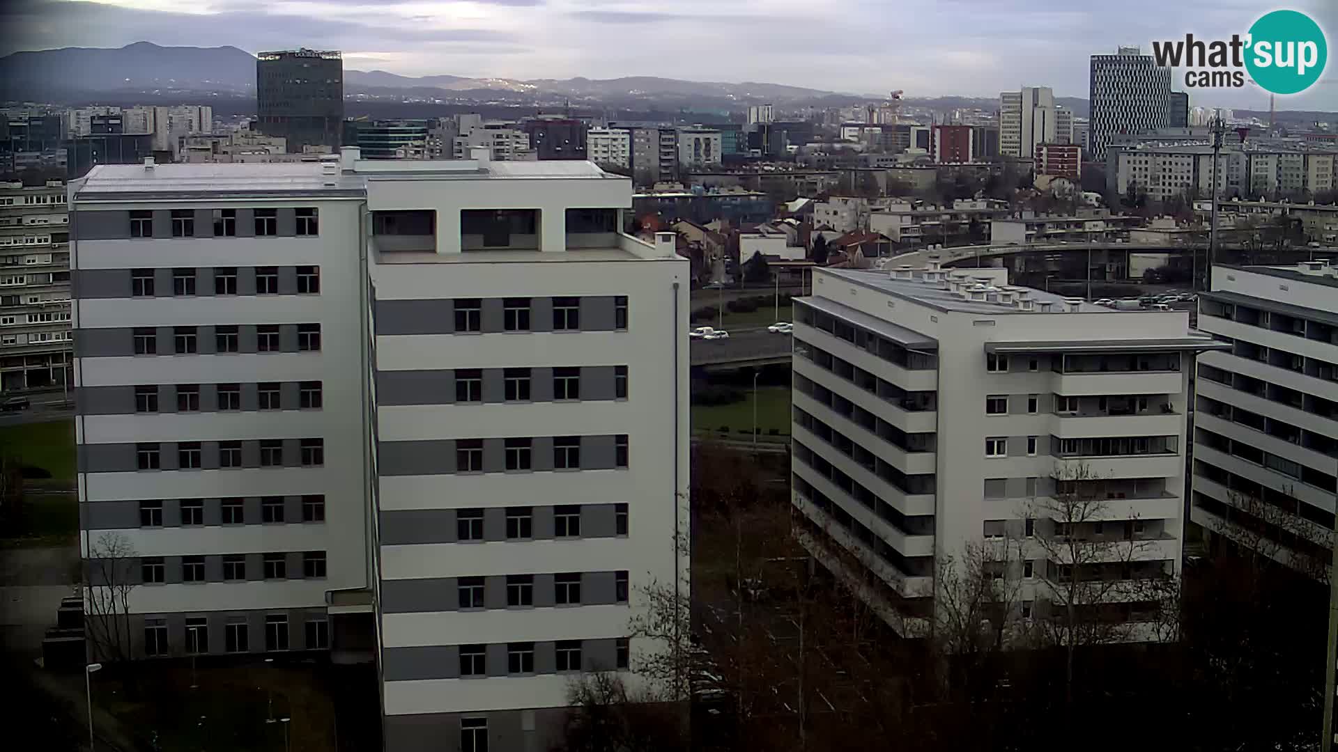 Live Interchange of Slavonska Avenue and Marin Držić Avenue in Zagreb webcam