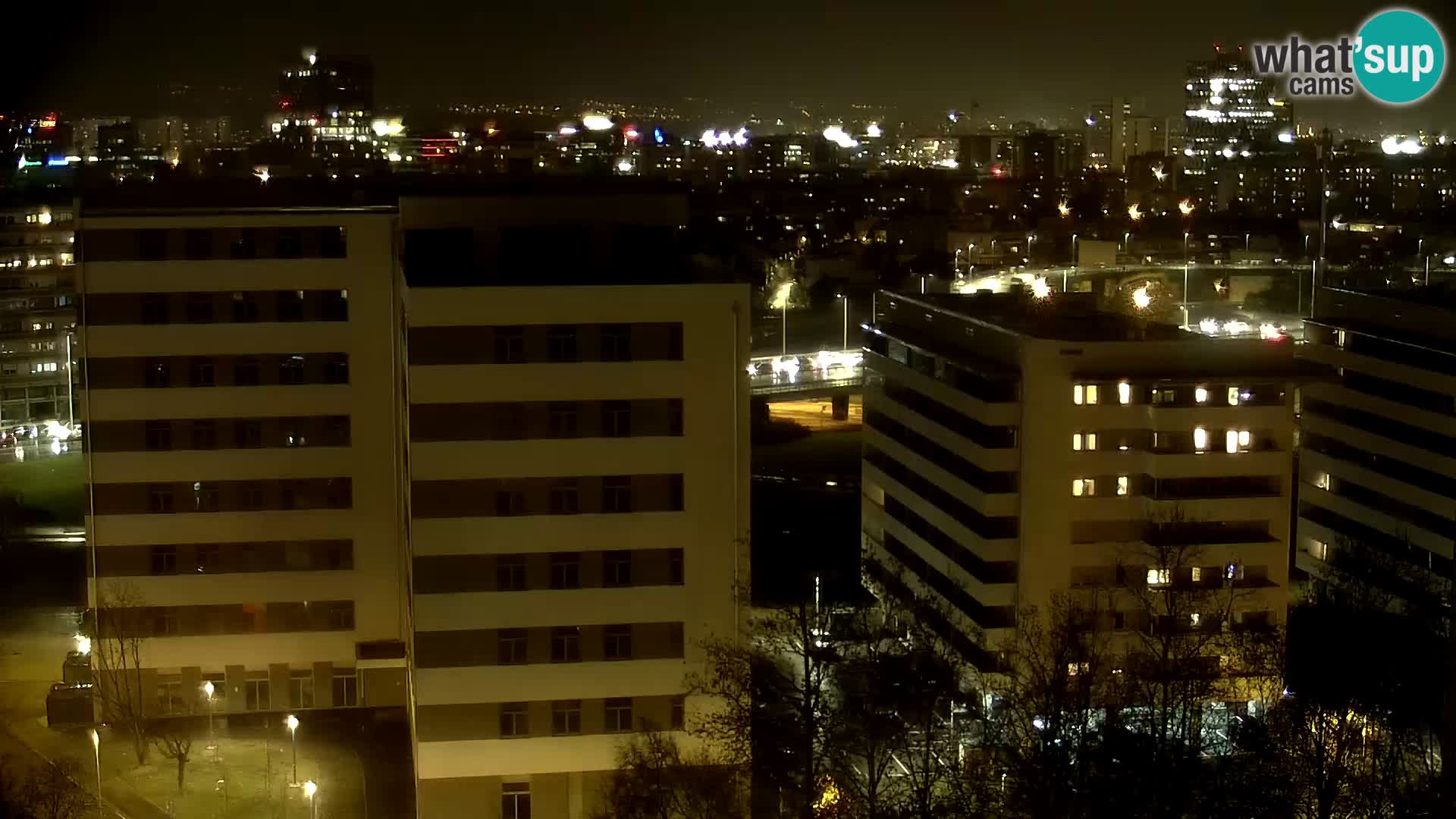 Live Interchange of Slavonska Avenue and Marin Držić Avenue in Zagreb webcam