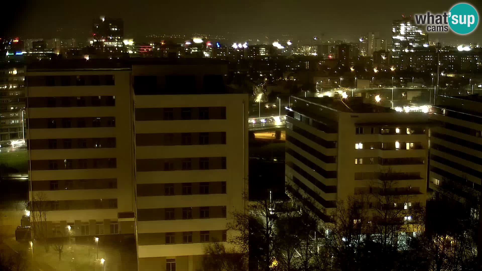 Live Interchange of Slavonska Avenue and Marin Držić Avenue in Zagreb webcam