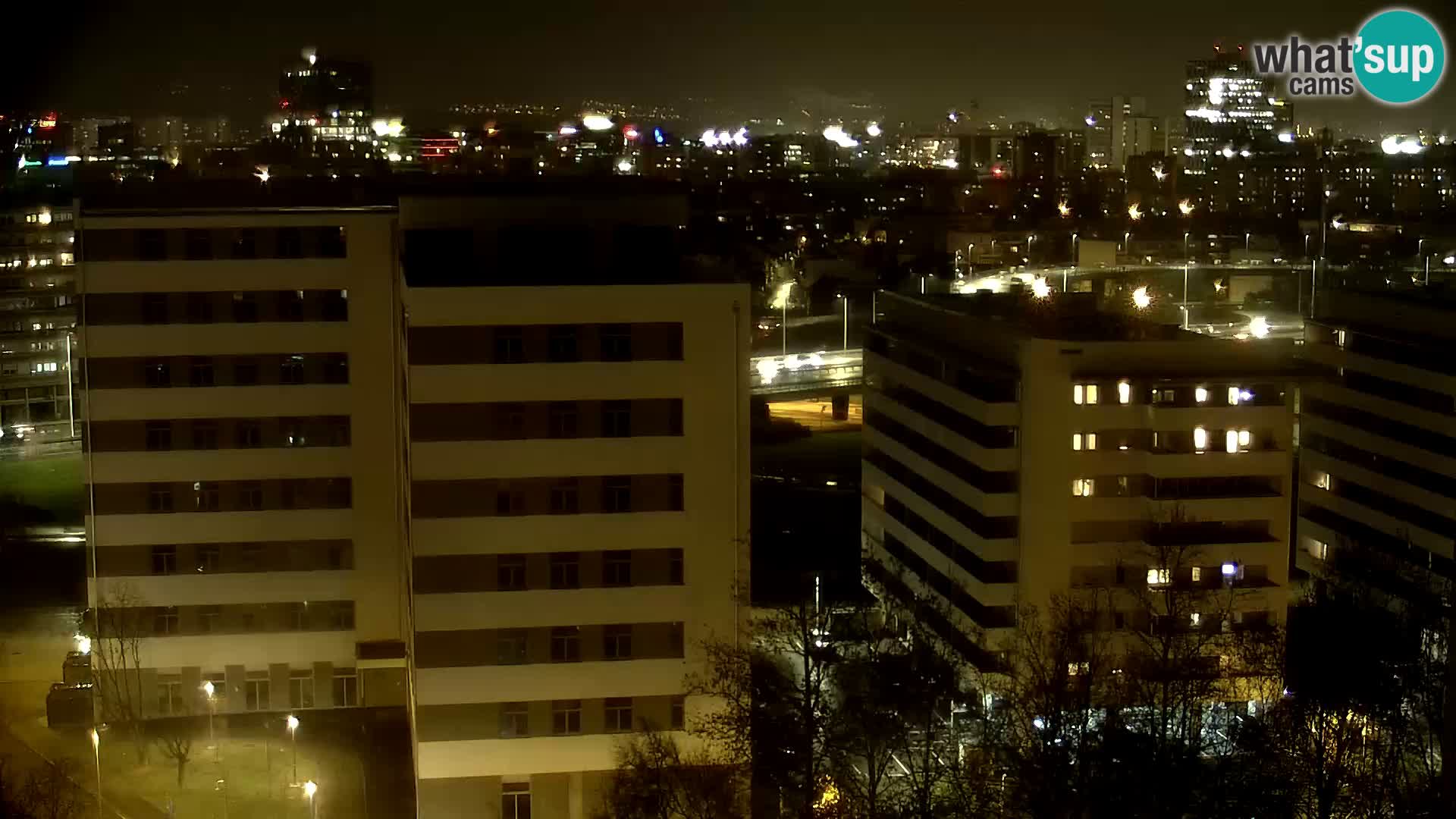 Live Interchange of Slavonska Avenue and Marin Držić Avenue in Zagreb webcam