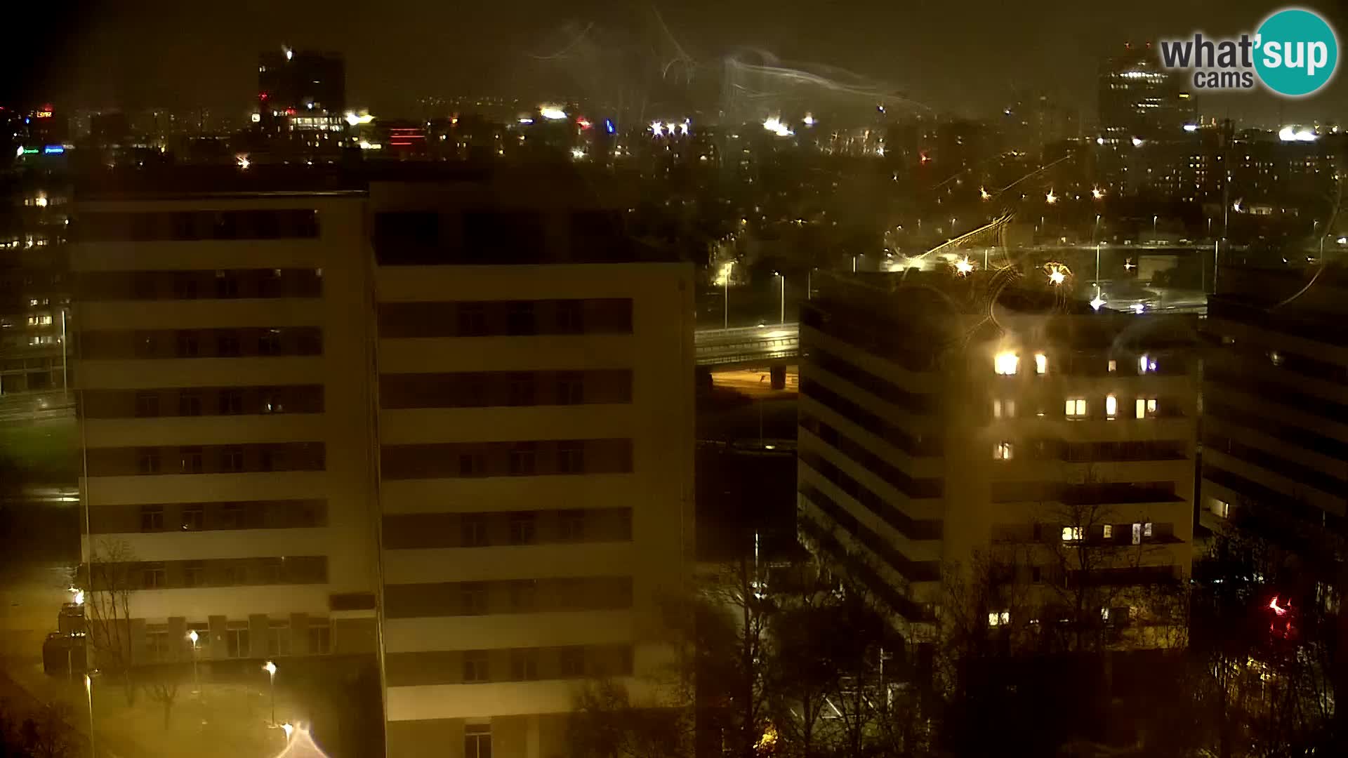 Krožišče Slavonske in Marin Držićeve ulice v Zagrebu v živo