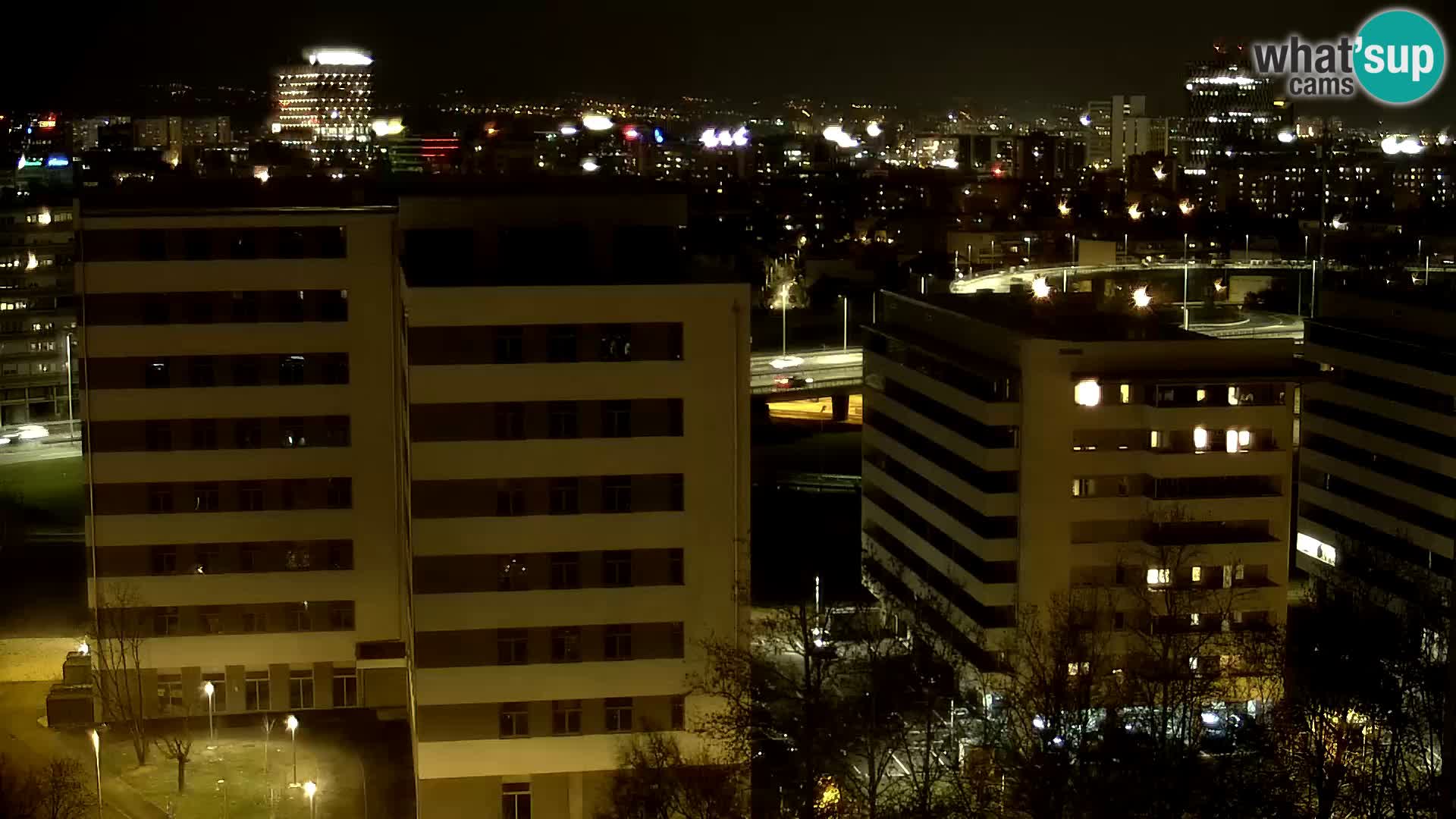 Live-Kreisverkehr Slavonska und Marin Držić Avenue zur Zagreb Webcam