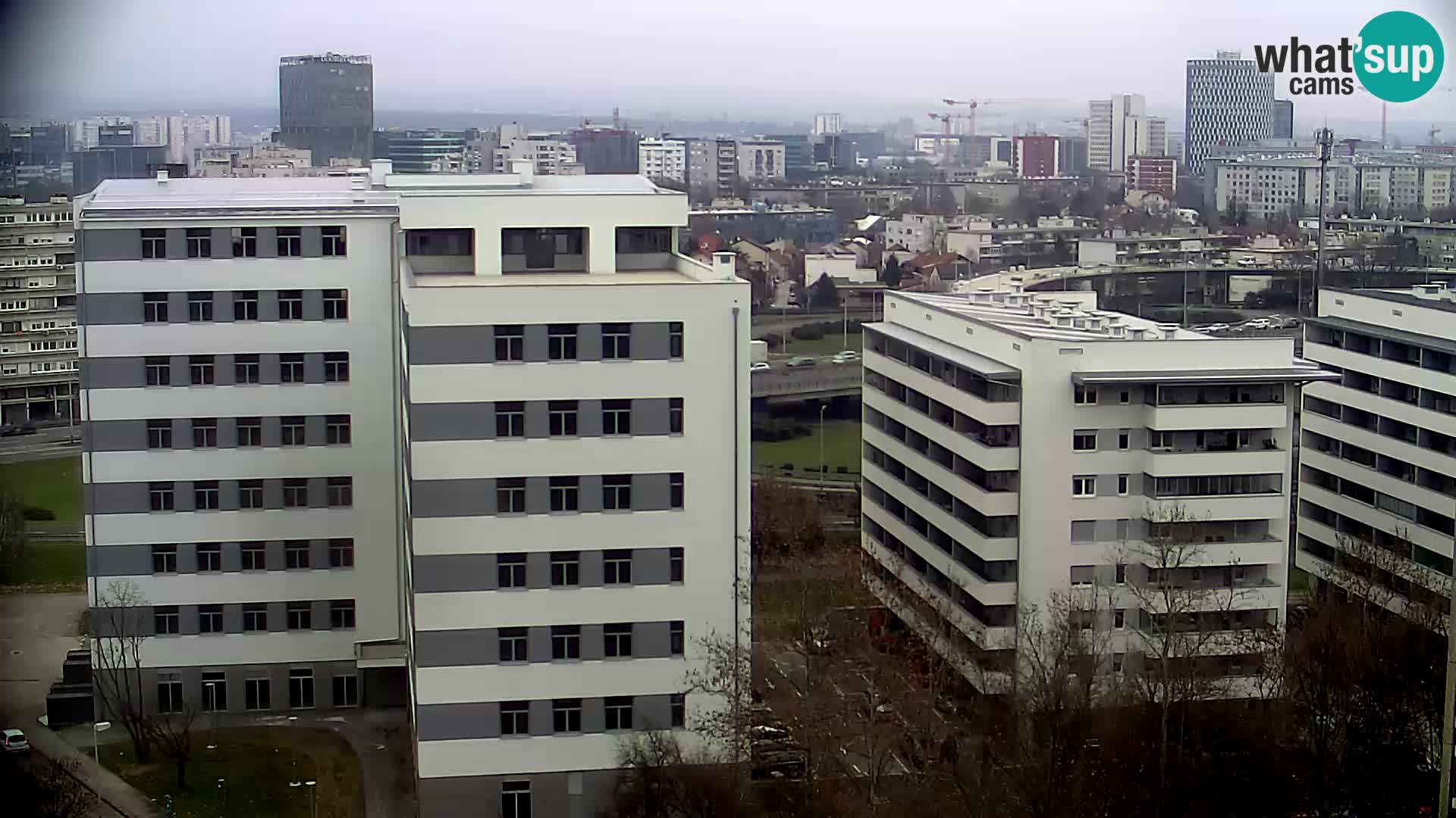 Live Interchange of Slavonska Avenue and Marin Držić Avenue in Zagreb webcam