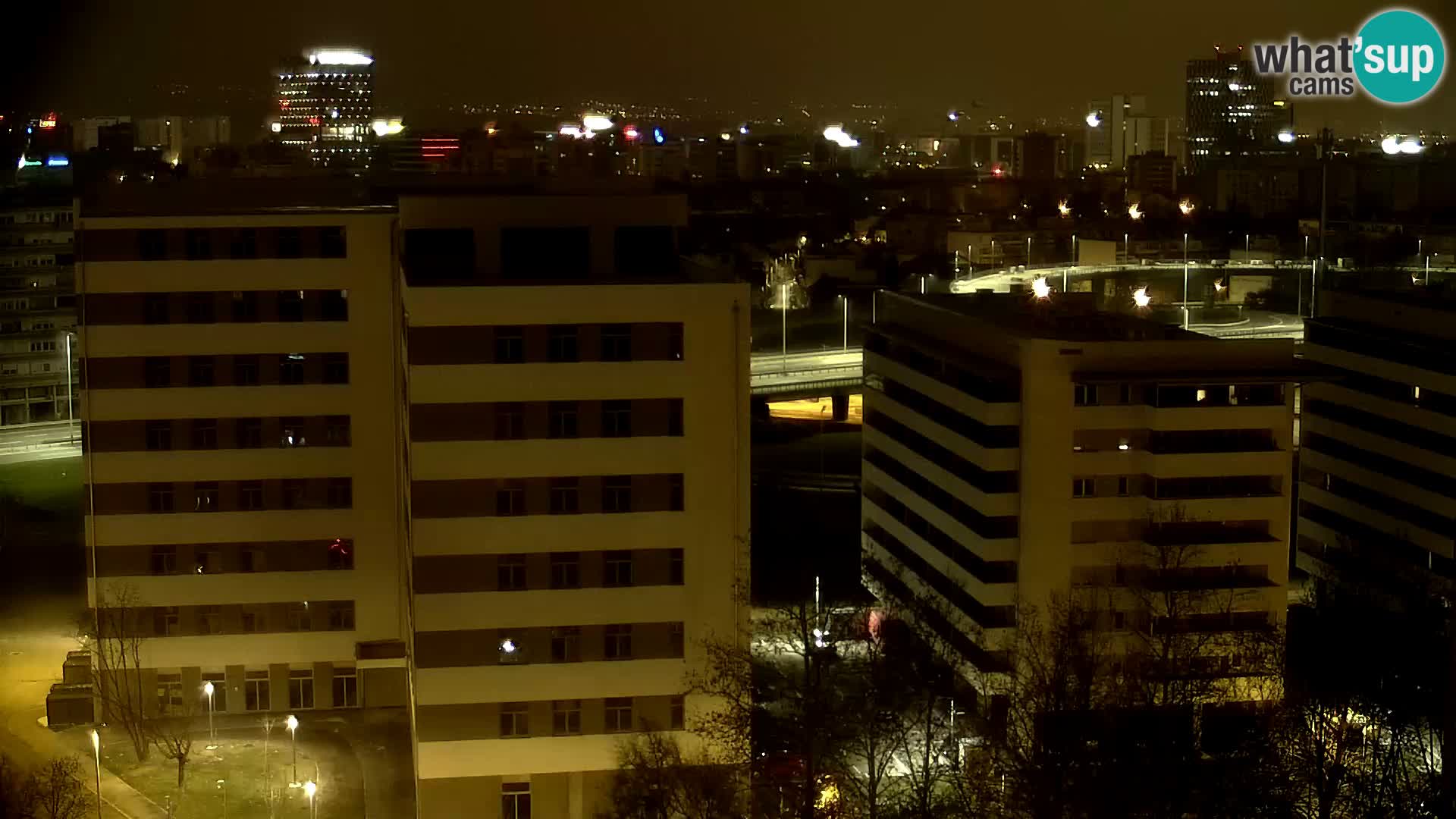 Rotonda en vivo que cruza Slavonska y Marin Držić Avenue en Zagreb webcam