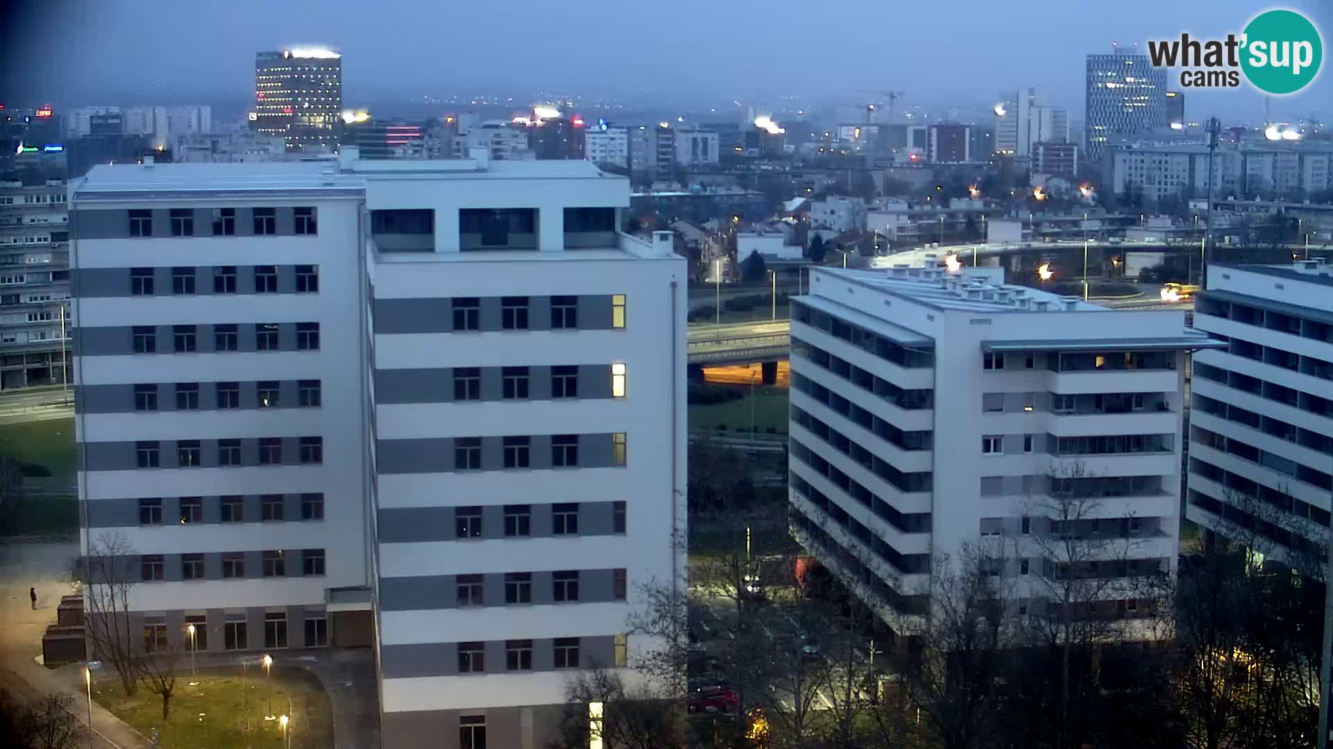 Live Interchange of Slavonska Avenue and Marin Držić Avenue in Zagreb webcam