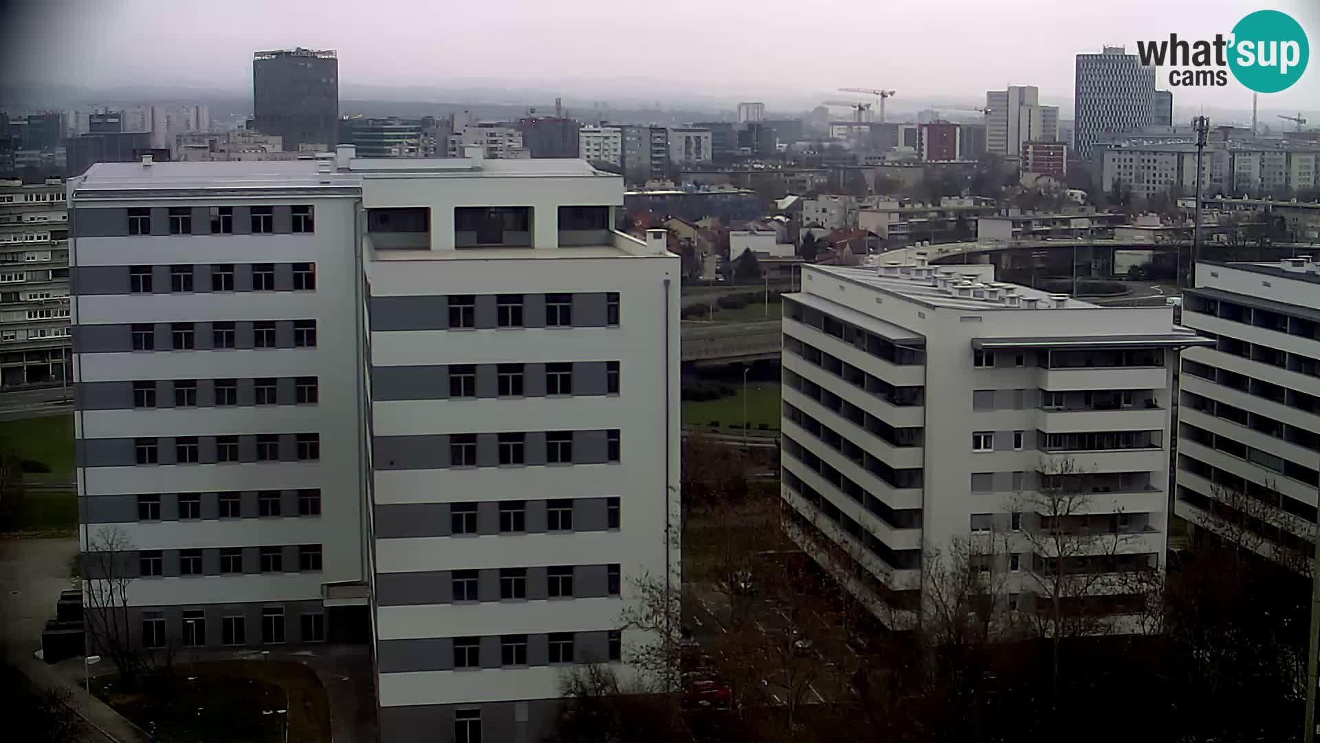 Live Interchange of Slavonska Avenue and Marin Držić Avenue in Zagreb webcam