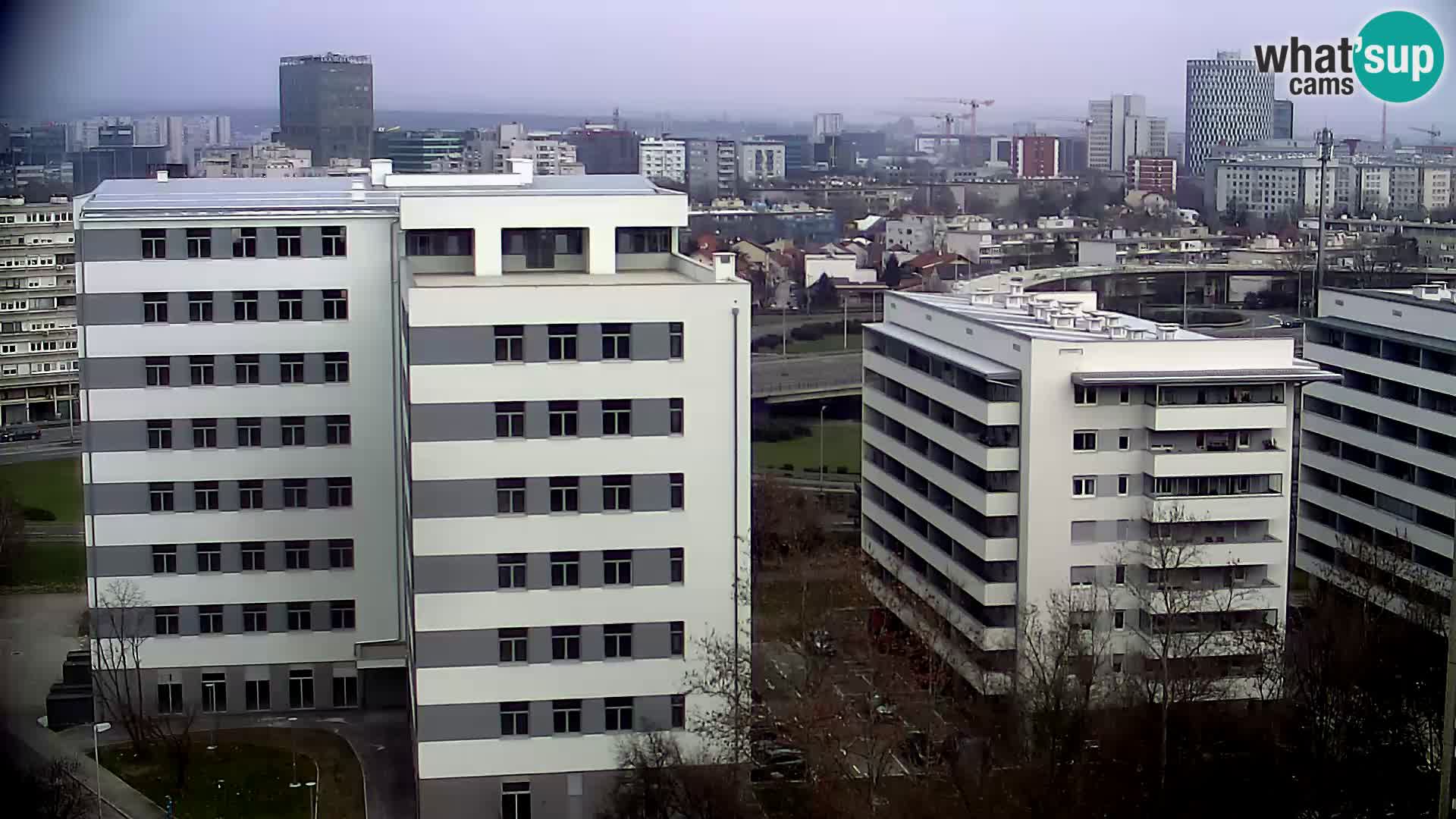 Live Interchange of Slavonska Avenue and Marin Držić Avenue in Zagreb webcam