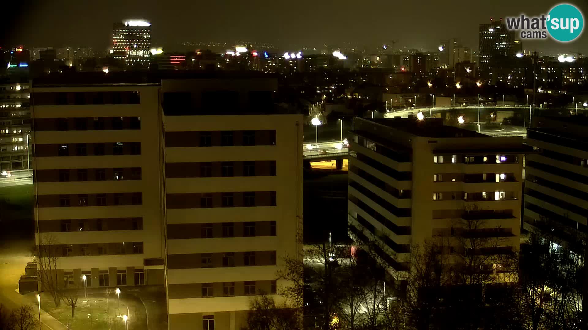 Krožišče Slavonske in Marin Držićeve ulice v Zagrebu v živo