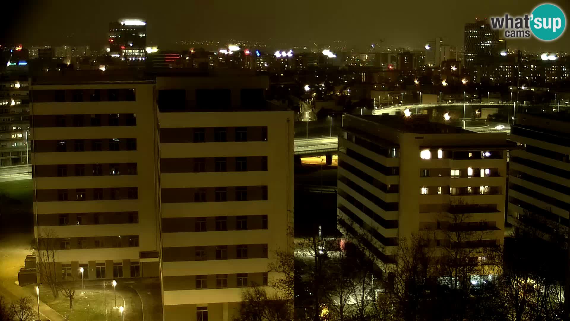 Rond-point en direct traversant les avenues Slavonska et Marin Držić à Zagreb webcam