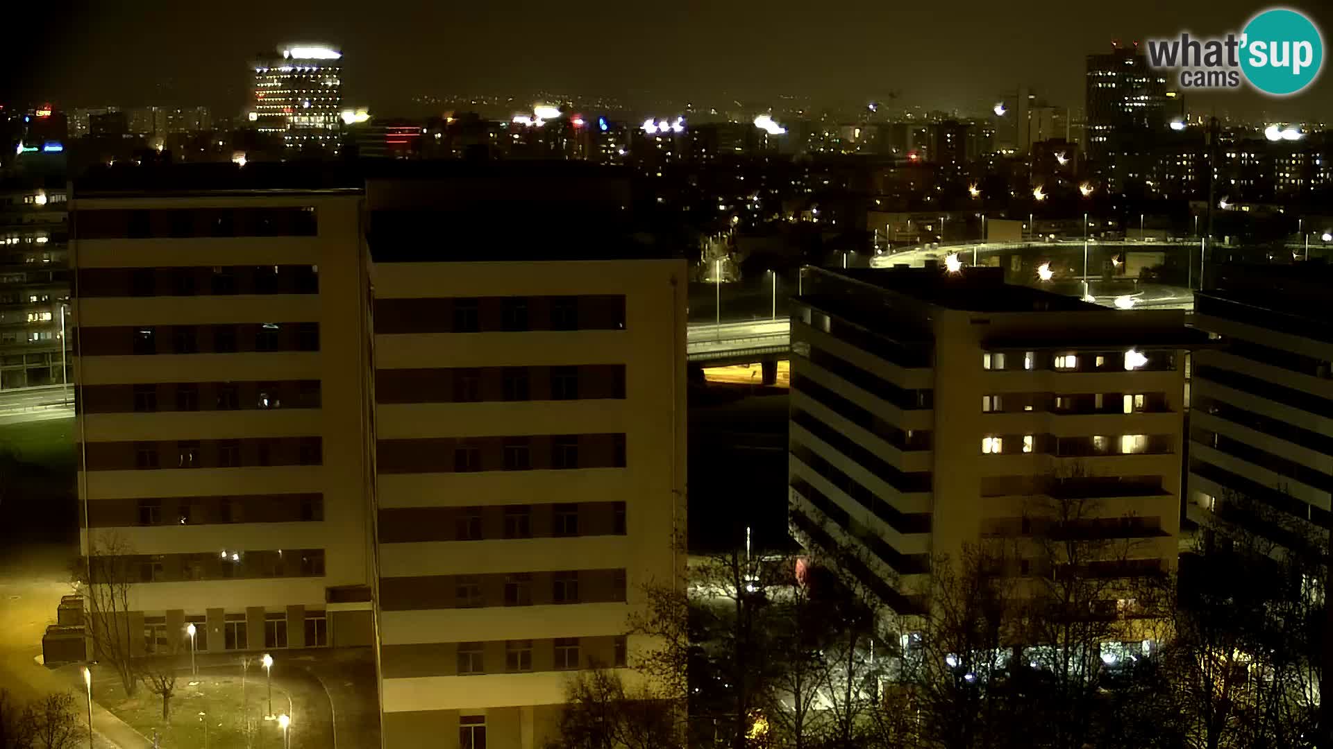 Live Interchange of Slavonska Avenue and Marin Držić Avenue in Zagreb webcam
