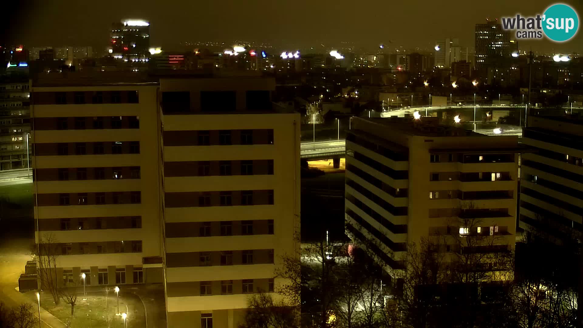 Rond-point en direct traversant les avenues Slavonska et Marin Držić à Zagreb webcam