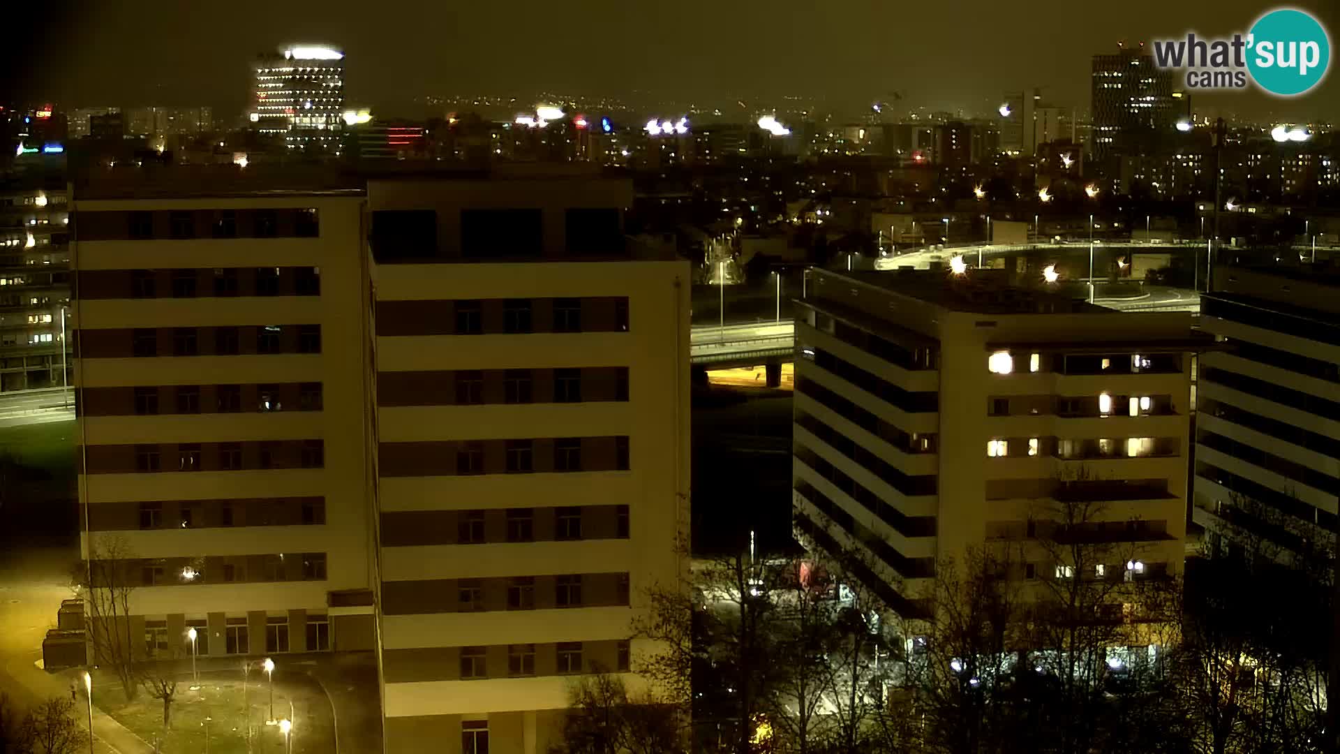 Live Interchange of Slavonska Avenue and Marin Držić Avenue in Zagreb webcam