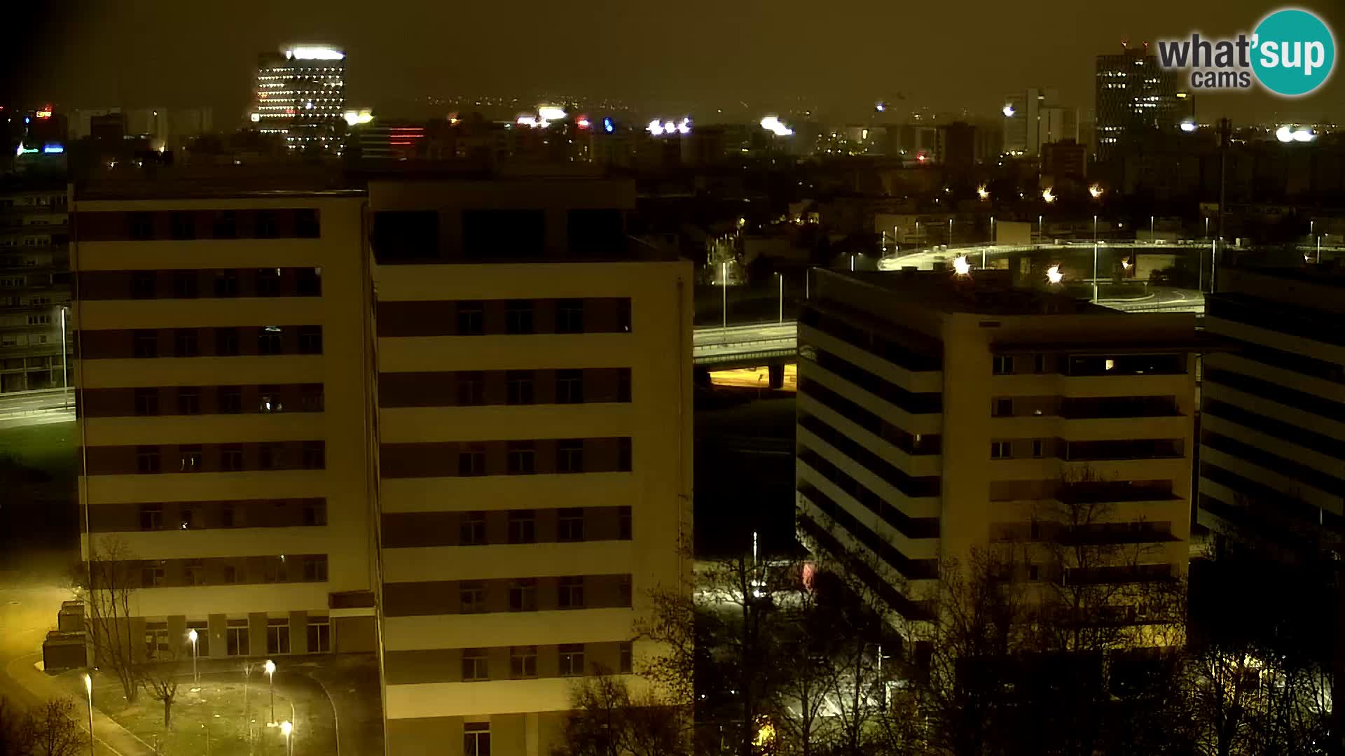 Krožišče Slavonske in Marin Držićeve ulice v Zagrebu v živo