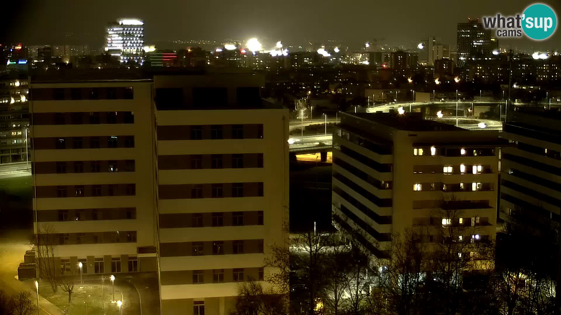 Rotonda en vivo que cruza Slavonska y Marin Držić Avenue en Zagreb webcam