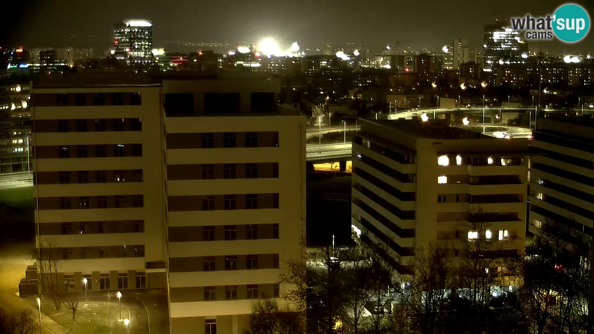 Live Interchange of Slavonska Avenue and Marin Držić Avenue in Zagreb webcam