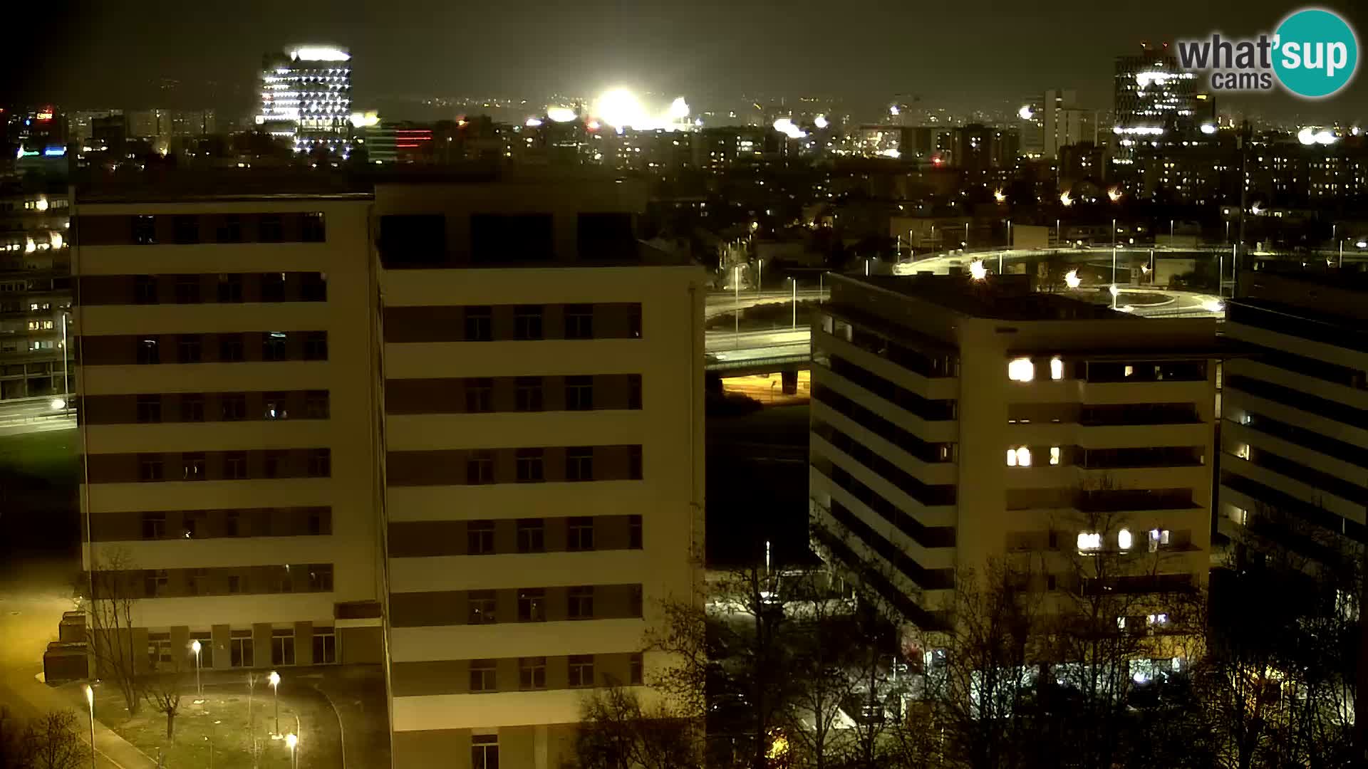 Live Interchange of Slavonska Avenue and Marin Držić Avenue in Zagreb webcam