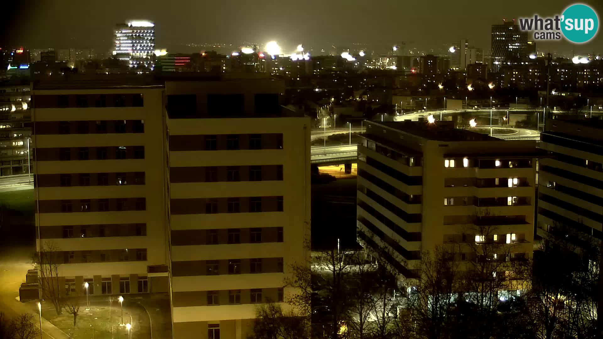 Live-Kreisverkehr Slavonska und Marin Držić Avenue zur Zagreb Webcam